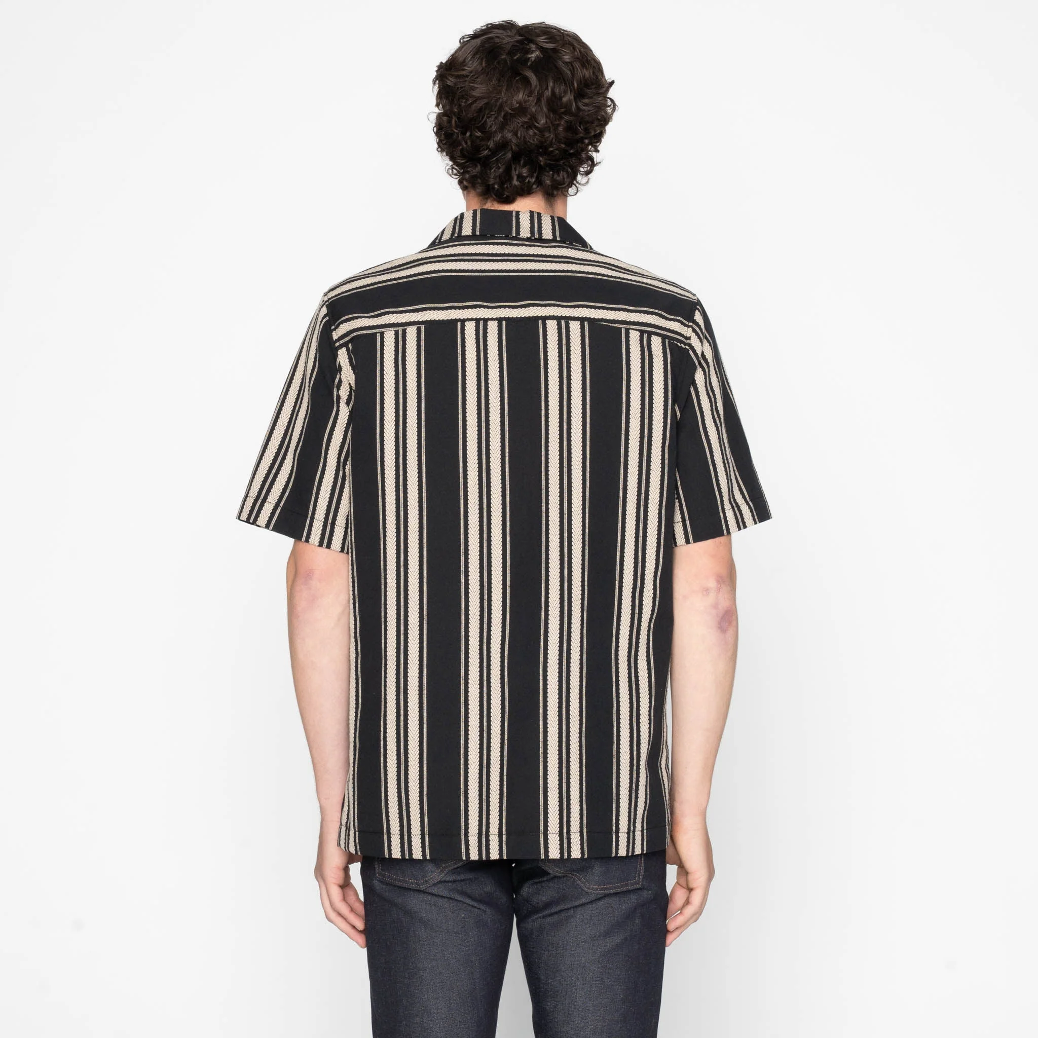 Aloha Shirt - Dobby Bands - Black - Image 4