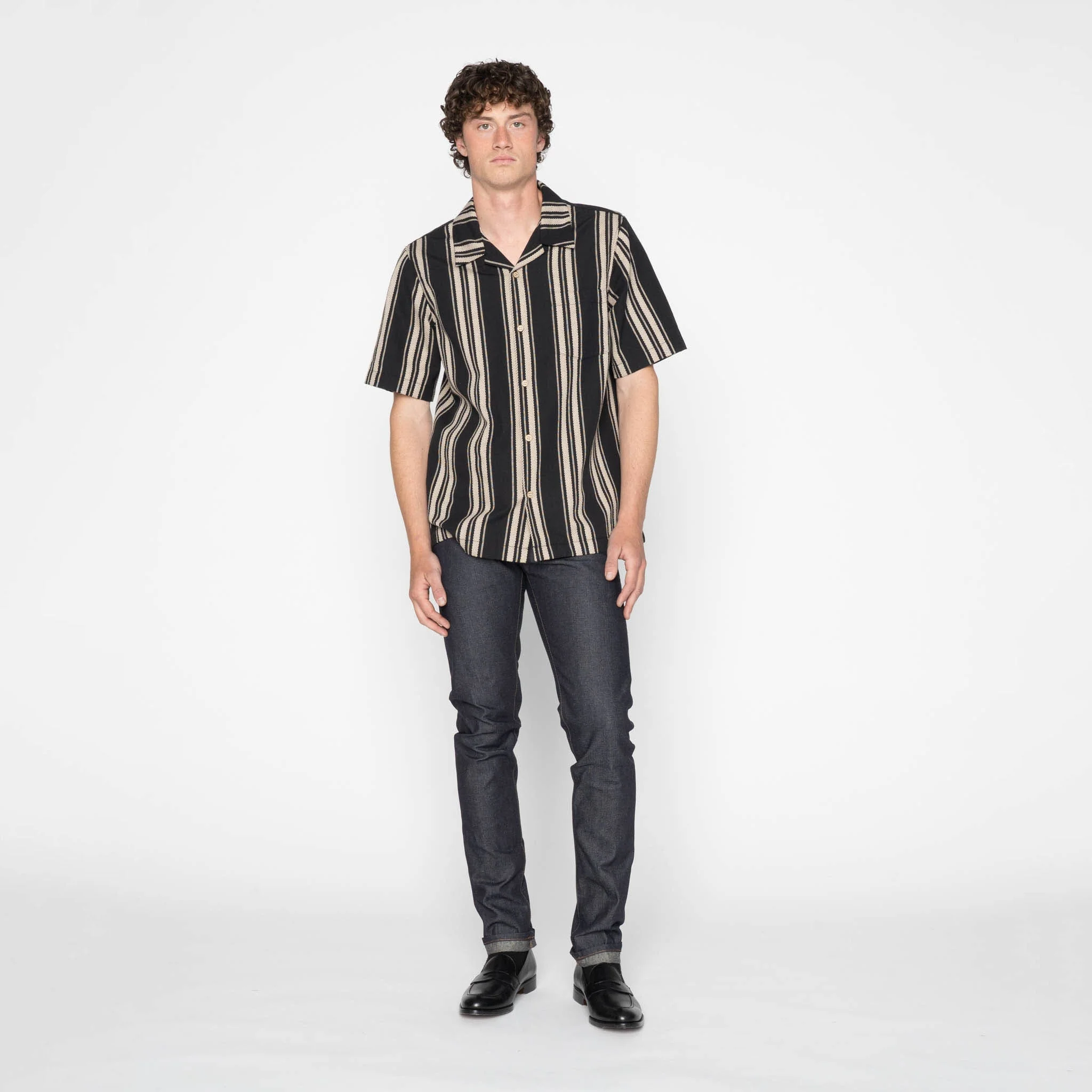 Aloha Shirt - Dobby Bands - Black - Image 7