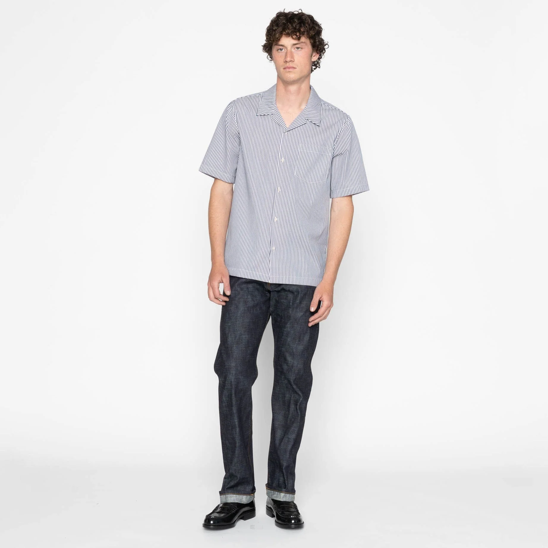 Aloha Shirt - Double Double Stripes - Blue - Image 7