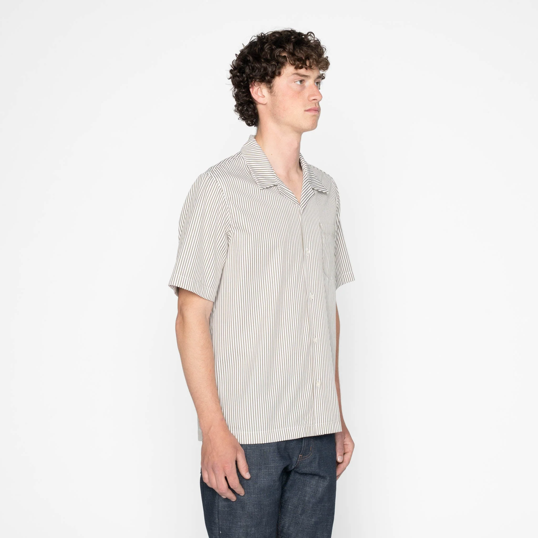 Aloha Shirt - Double Double Stripes - Green - Image 3
