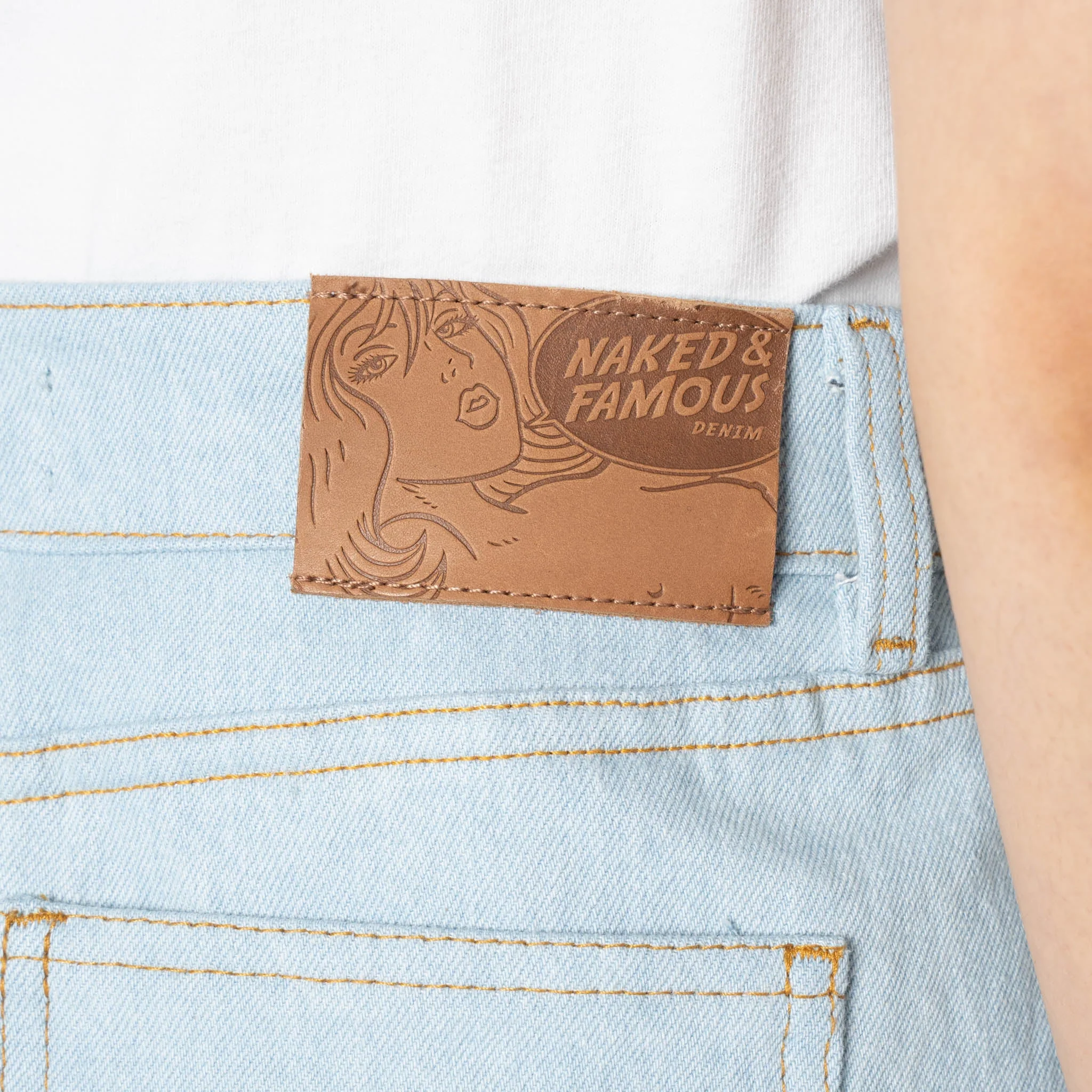 Andie Shorts - Secret Agent Denim - Bleach Blue - Image 6