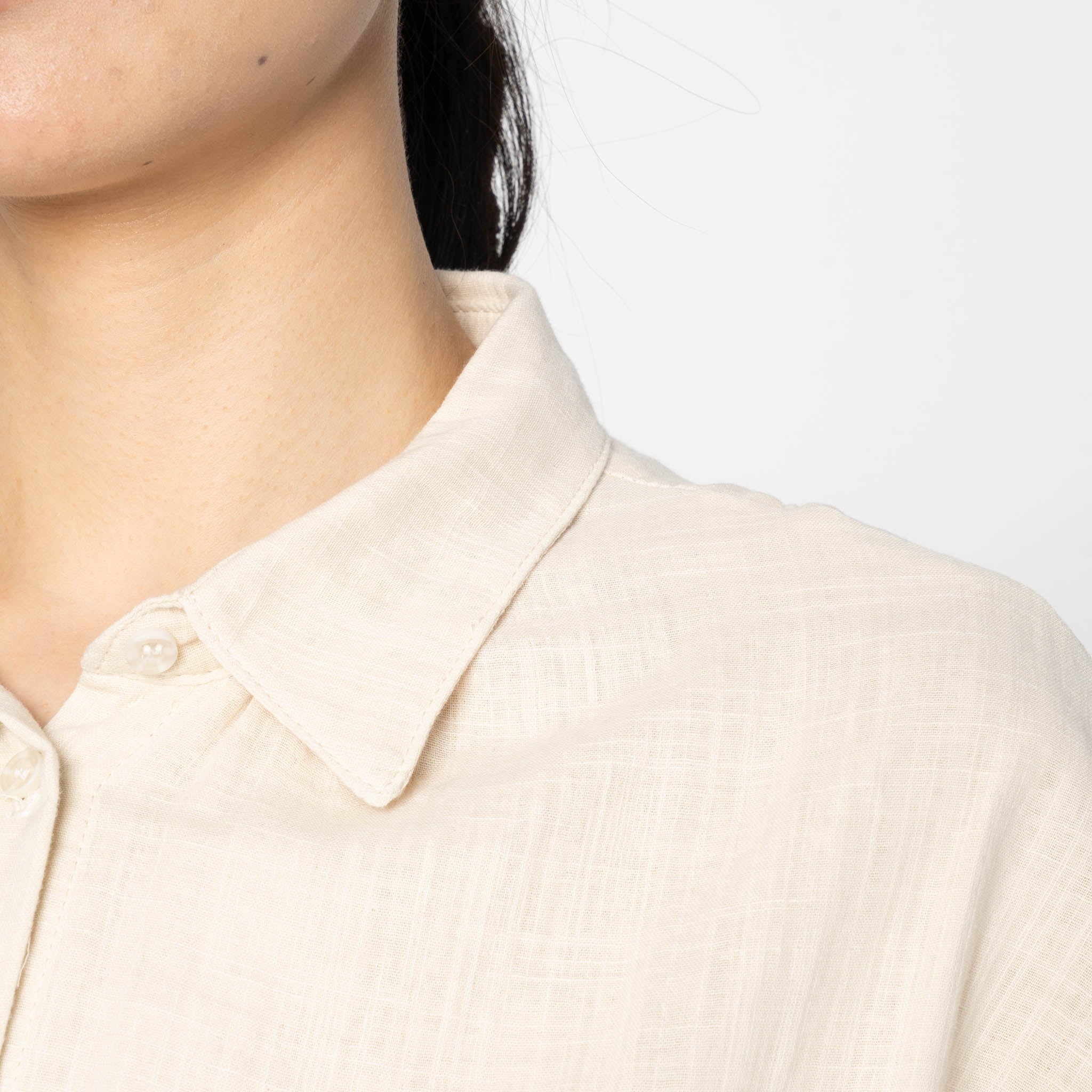 Billie Shirt - Double Weave Gauze - Bone - Image 5