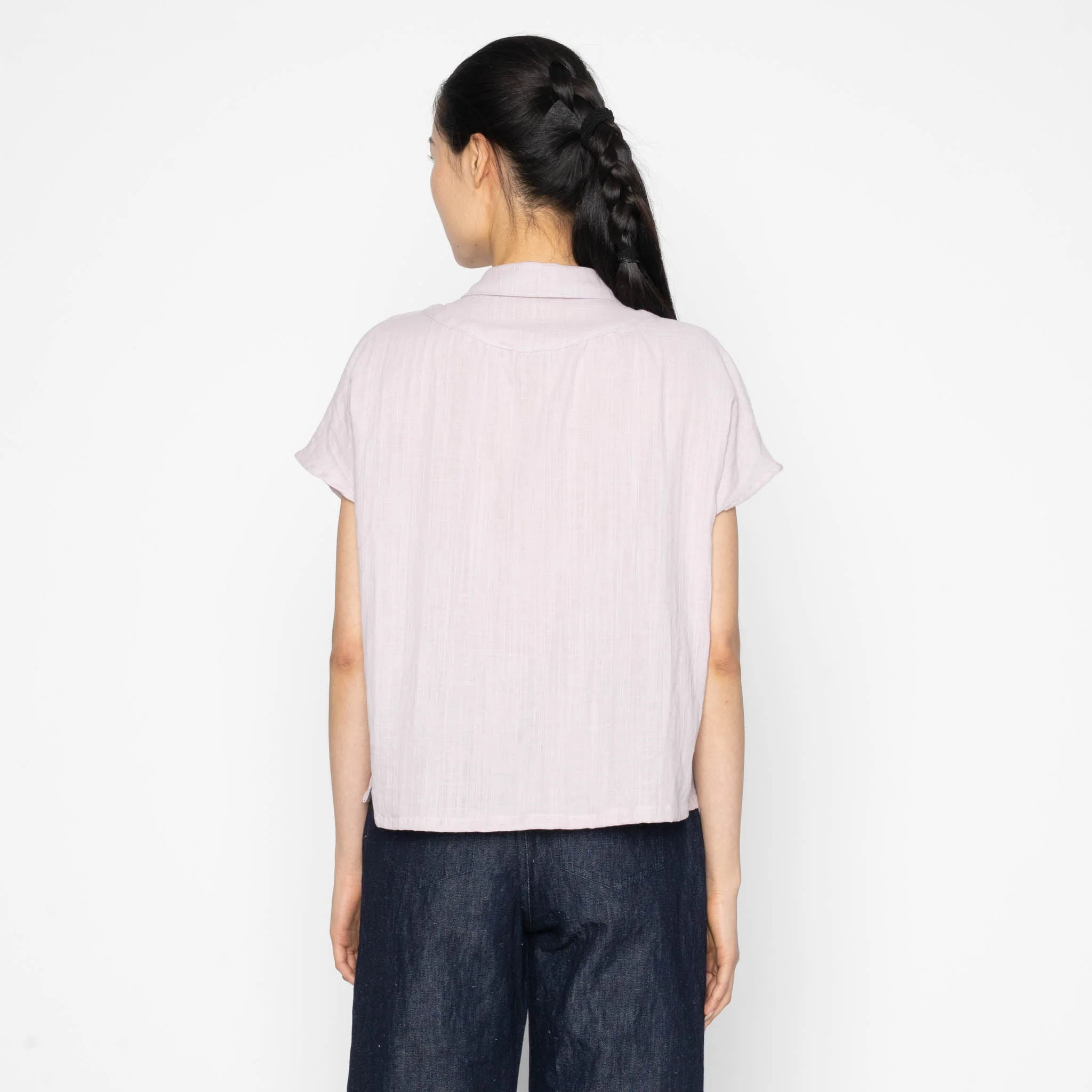 Billie Shirt - Double Weave Gauze - Lavender - Image 4