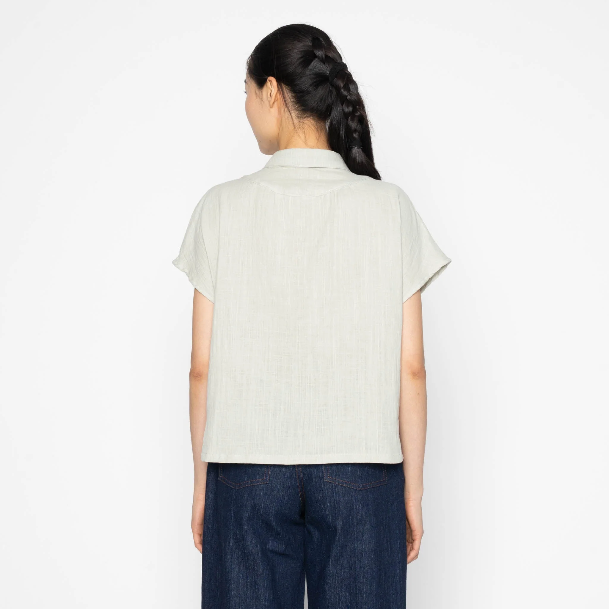 Billie Shirt - Double Weave Gauze - Mint - Image 4