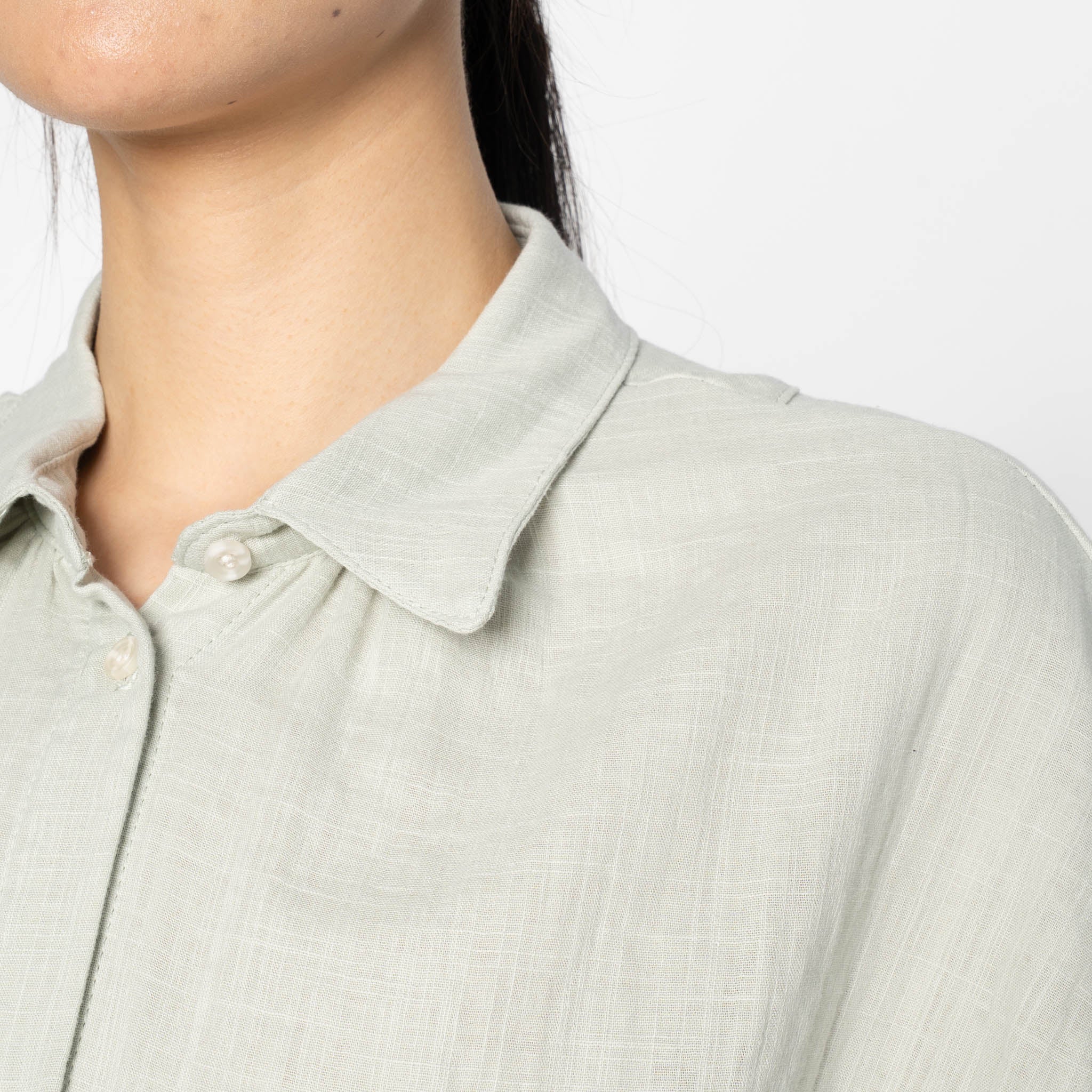 Billie Shirt - Double Weave Gauze - Mint - Image 5