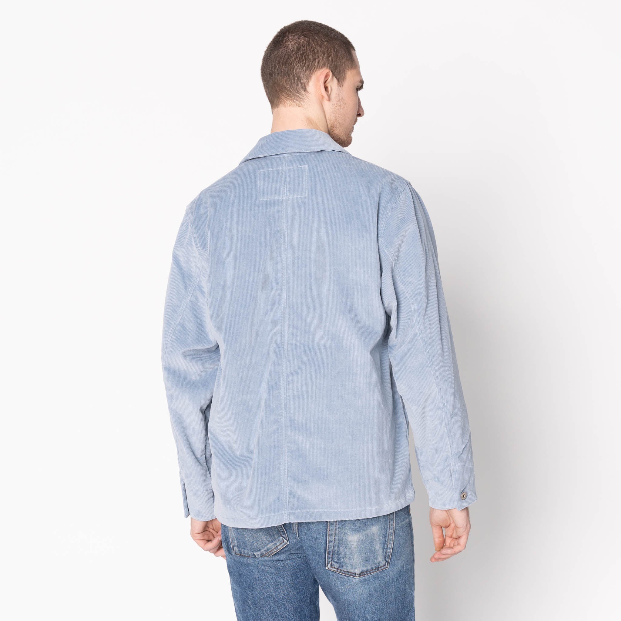 Chore Coat - Faded Corduroy Organic - Pale Indigo - Image 3