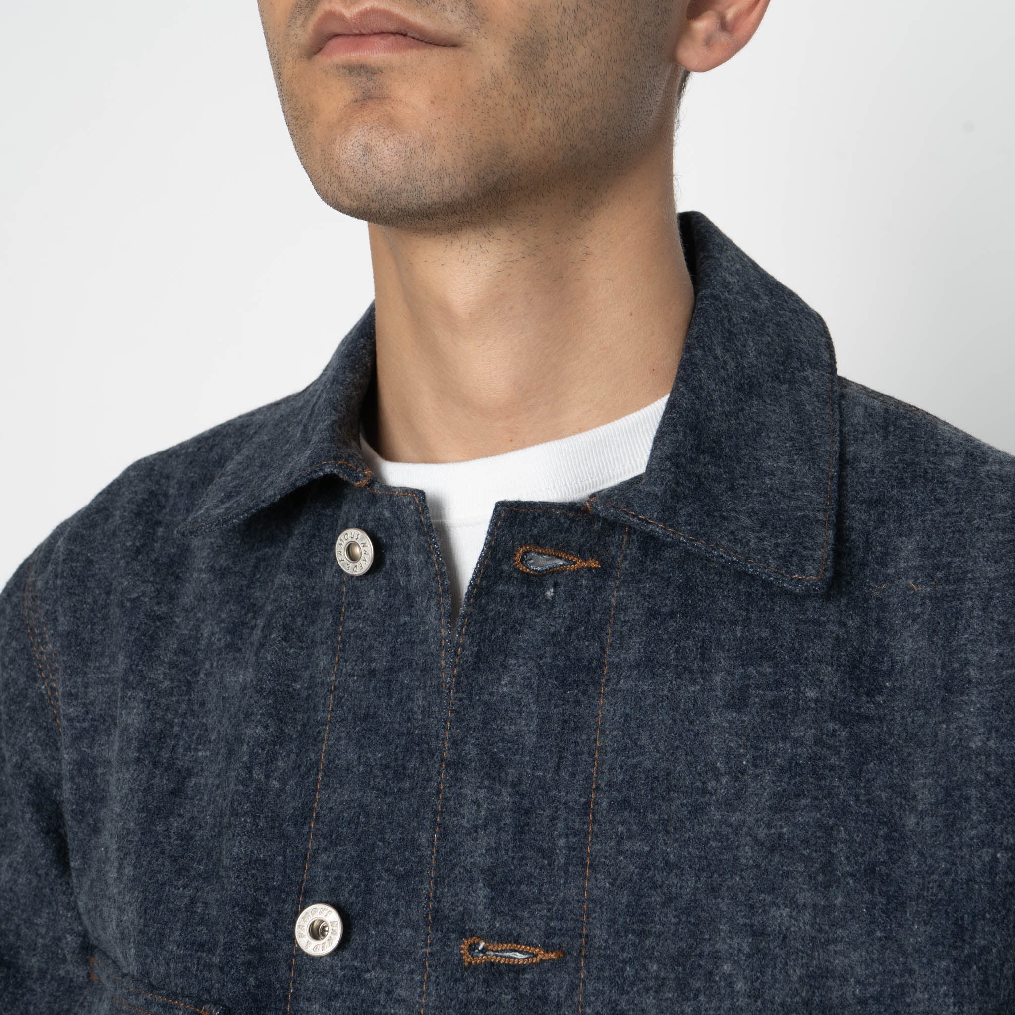 Chore Coat  -  Max  Brush  Selvedge  -  Indigo - Image 5