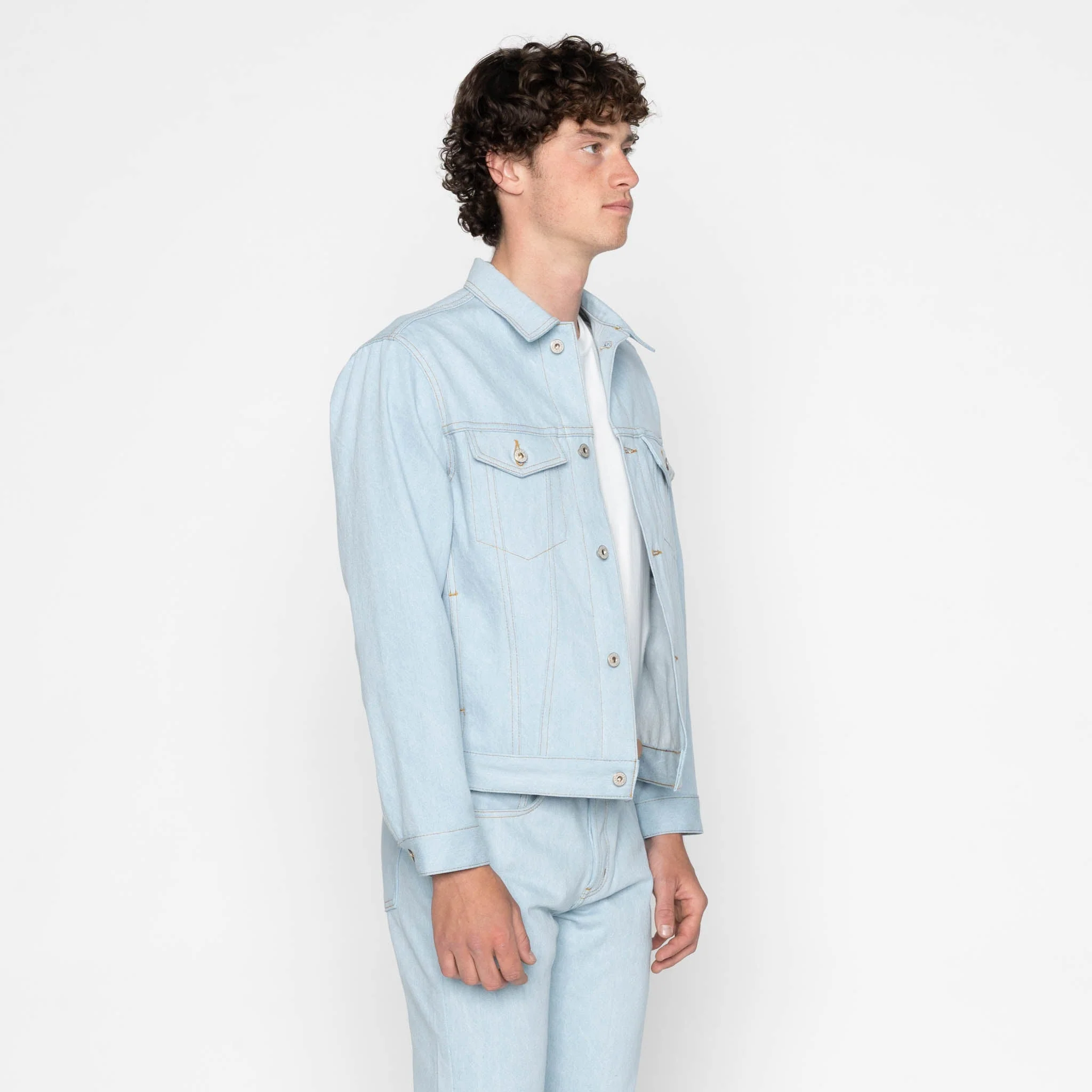 Denim Jacket  - Secret Agent Denim - Bleach Blue - Image 3