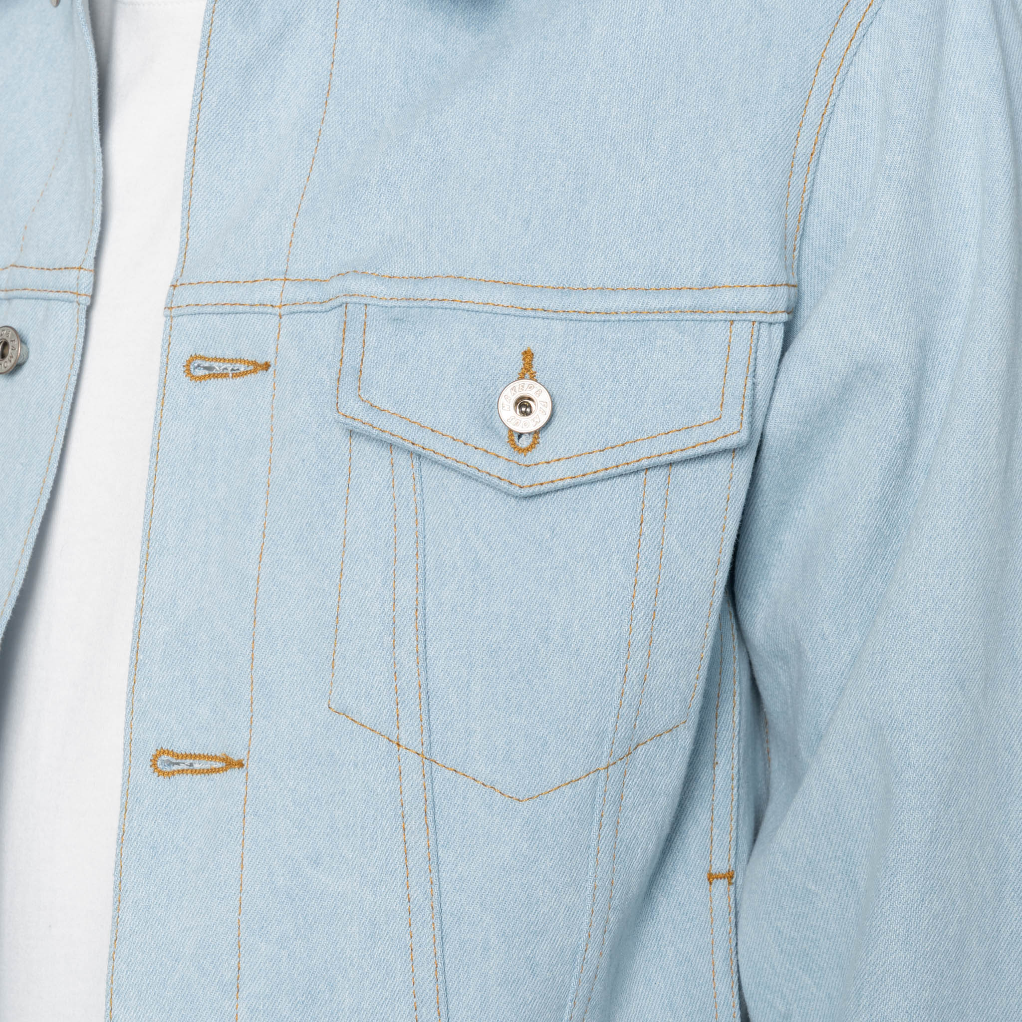 Denim Jacket  - Secret Agent Denim - Bleach Blue - Image 5