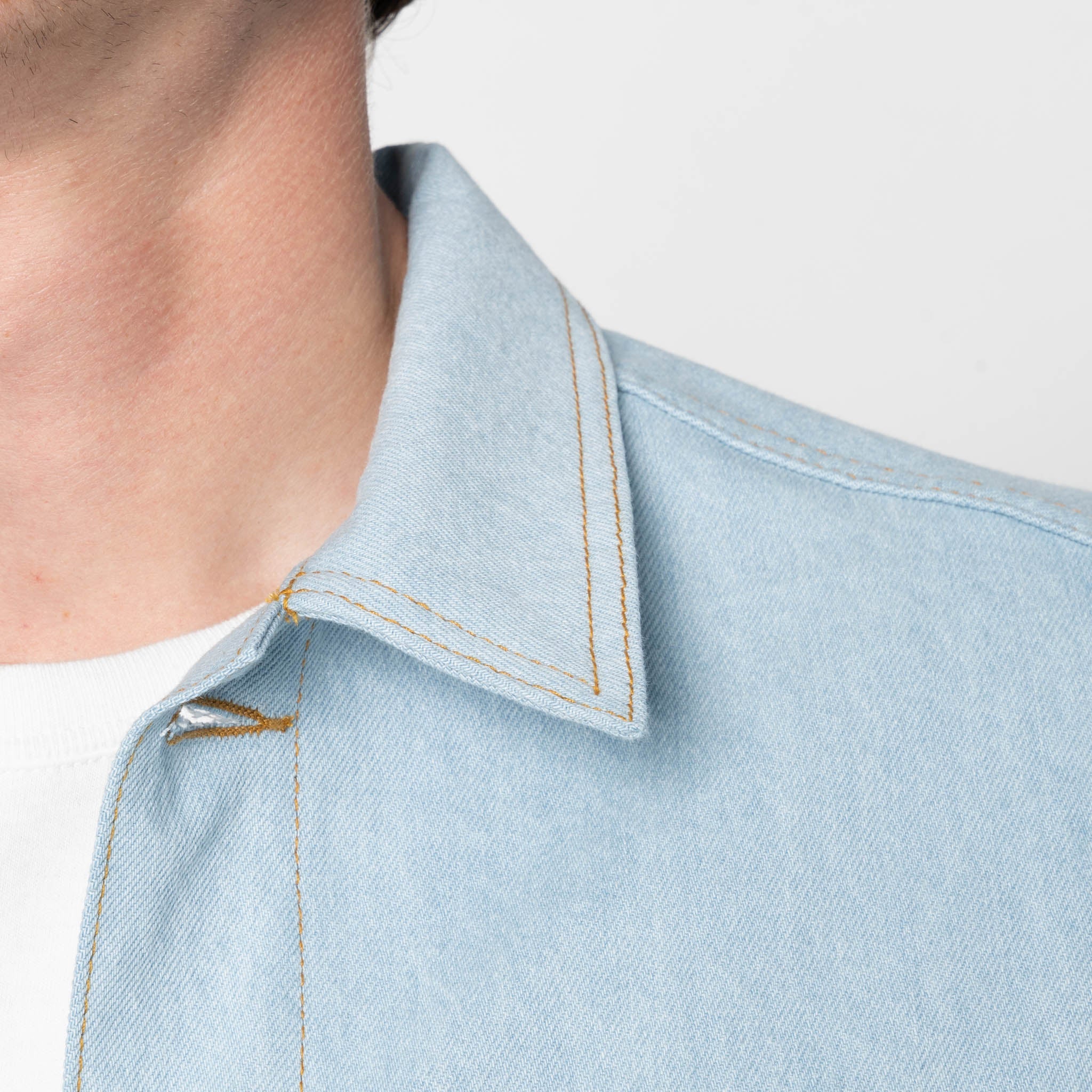 Denim Jacket  - Secret Agent Denim - Bleach Blue - Image 6