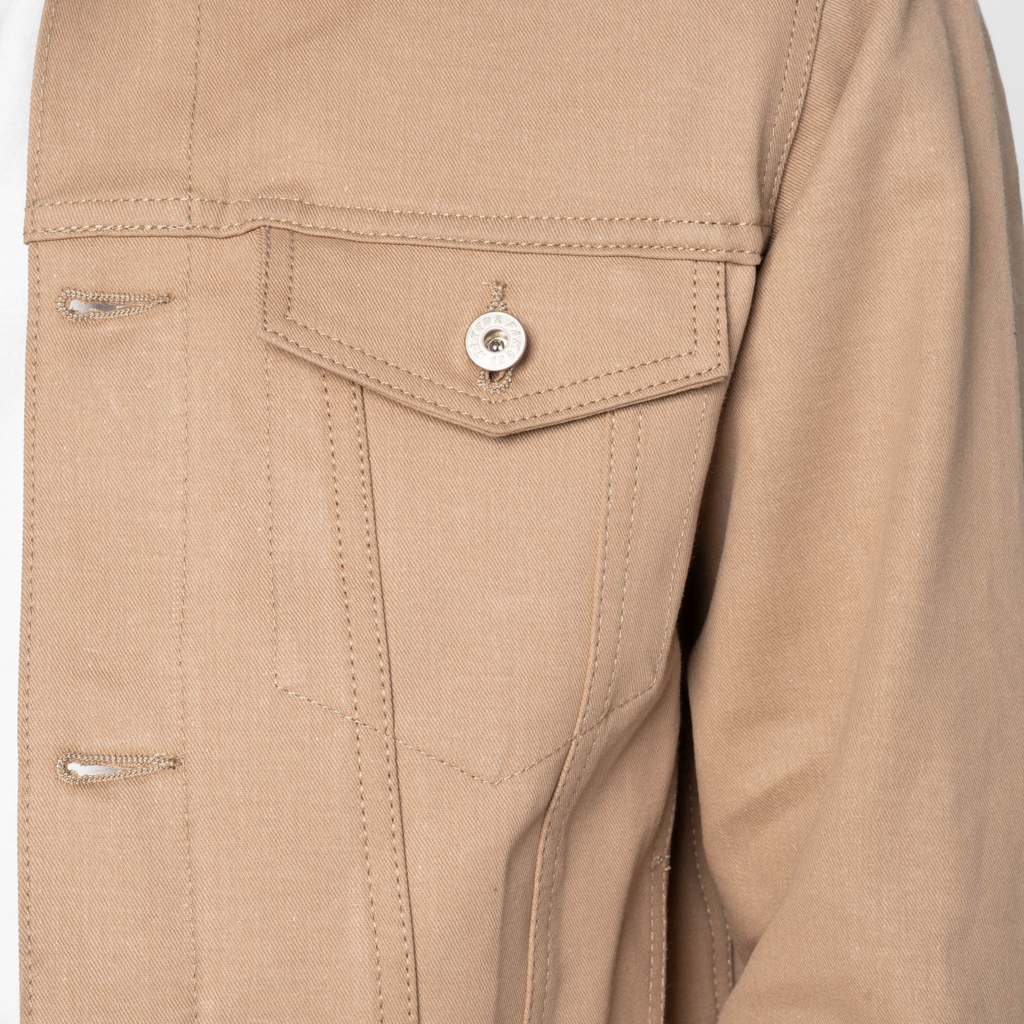 Denim Jacket  - Selvedge Slacks Beige - Image 5