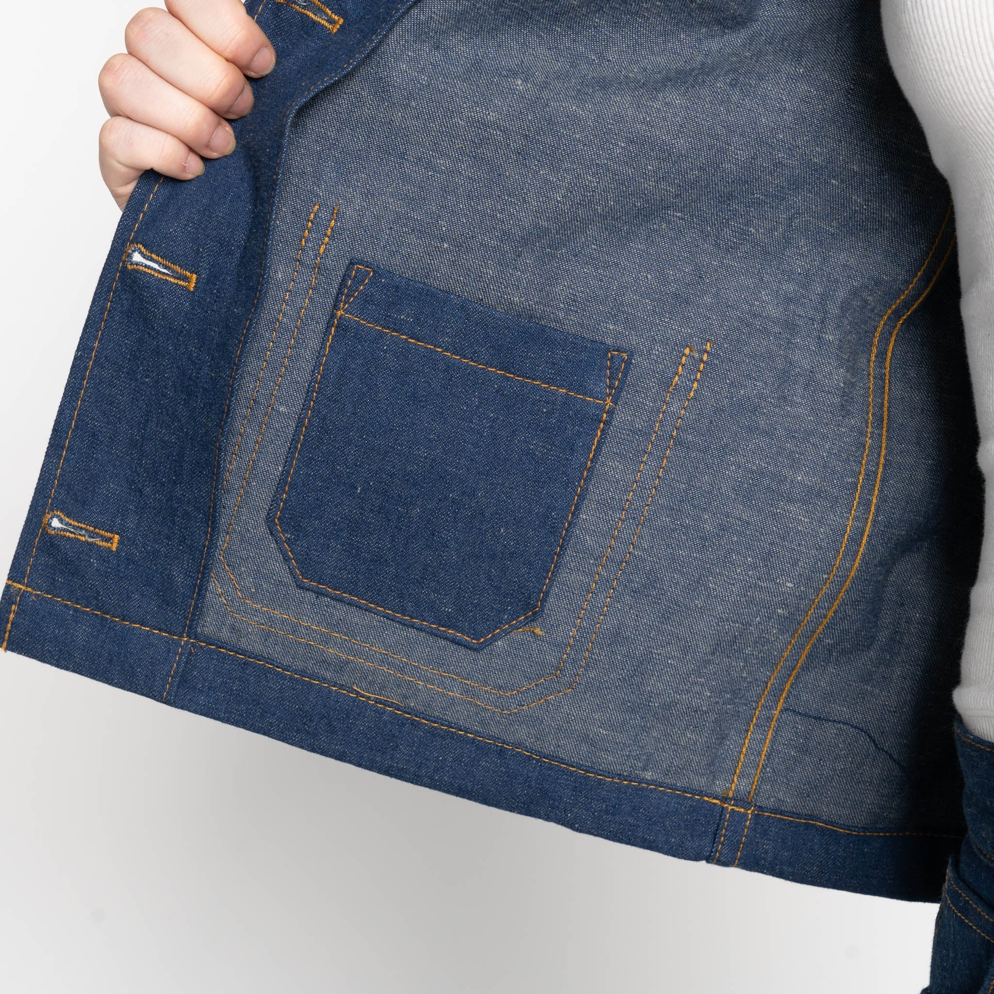 Gracie - 9.7oz. 2/1 Nep Denim - Mid Indigo - Image 6
