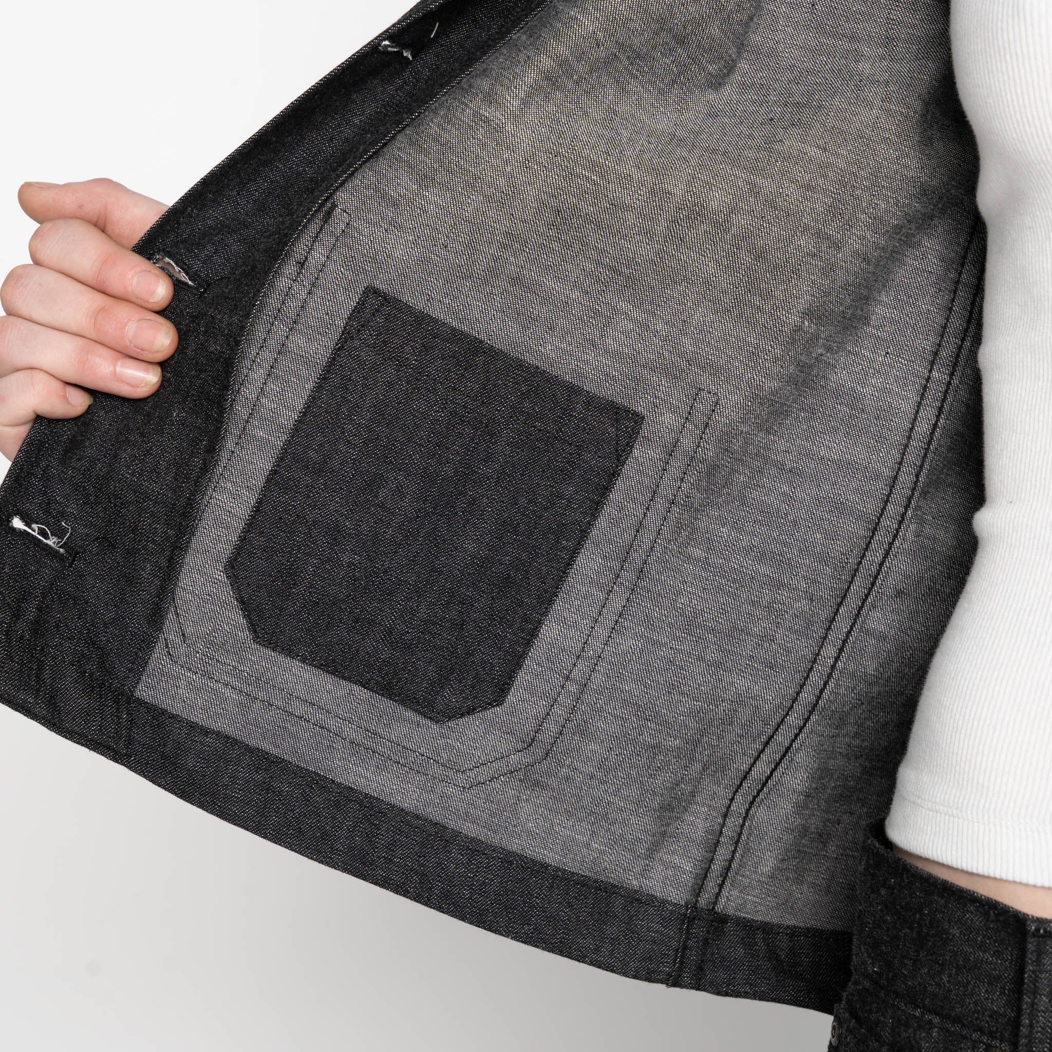 Gracie - Black Lightweight Denim - Black - Image 7