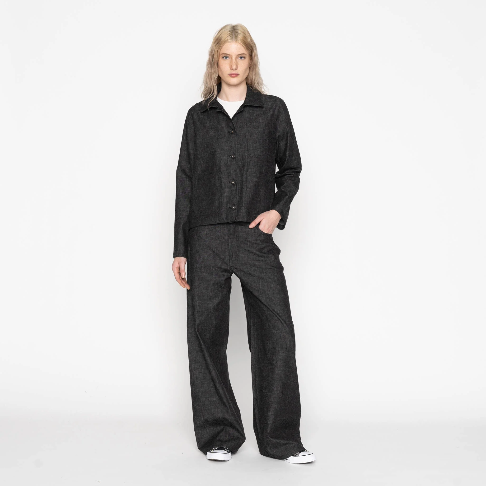 Gracie - Black Lightweight Denim - Black - Image 8