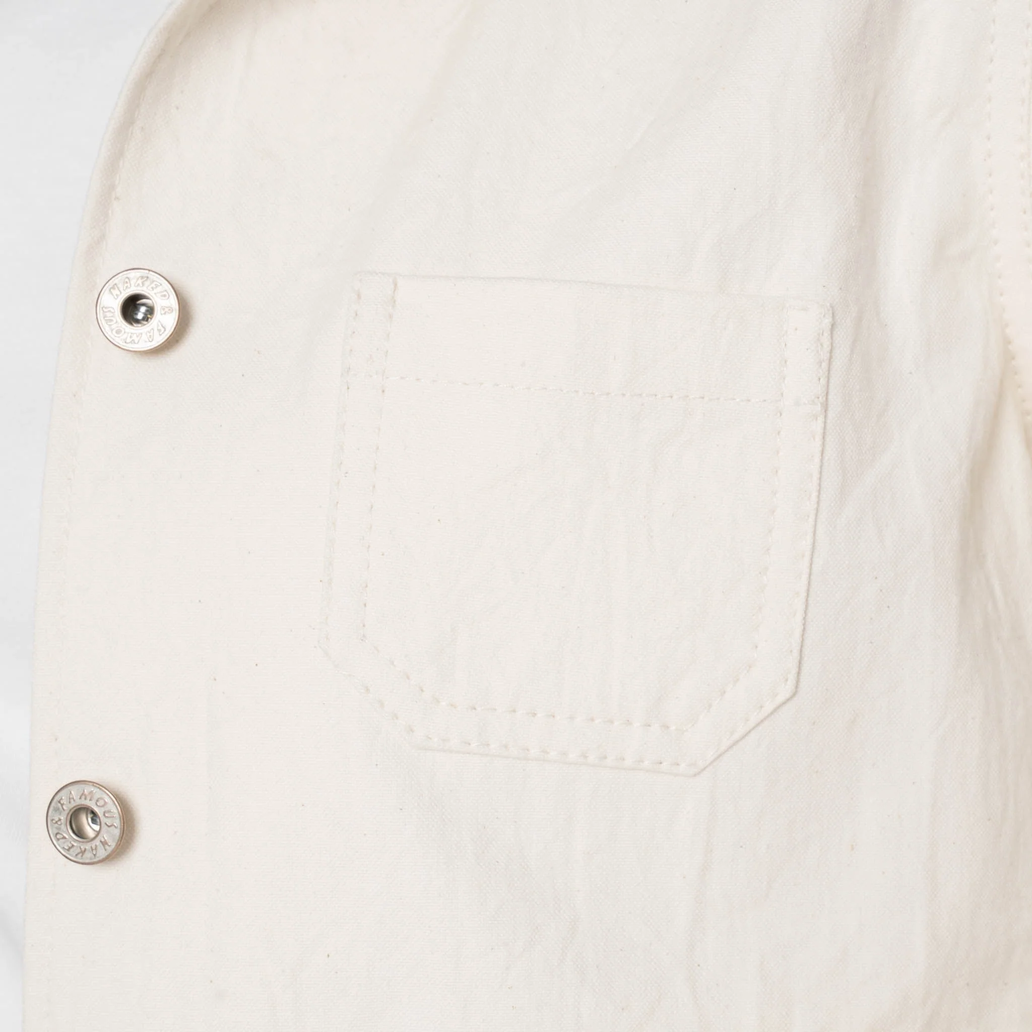Gracie Jacket - Hard Twist Organic Herringbone - Ecru - Image 4