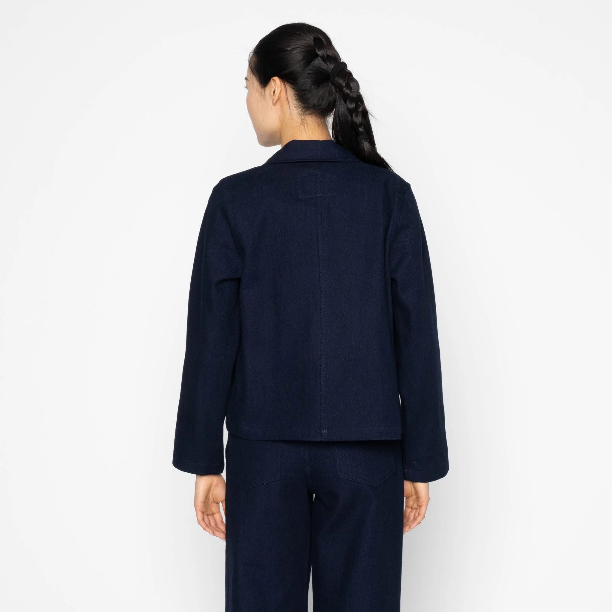 Gracie Jacket - Maekake Dobby - Indigo - Image 3