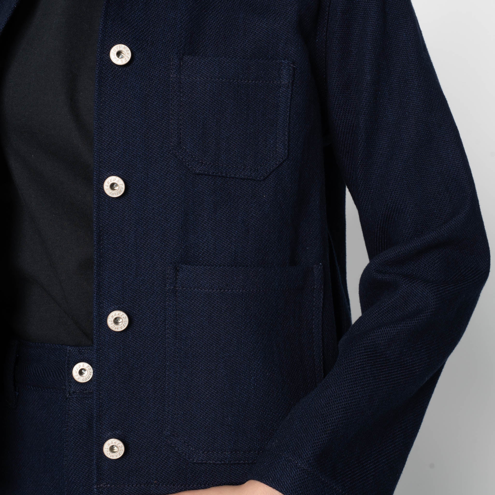 Gracie Jacket - Maekake Dobby - Indigo - Image 4