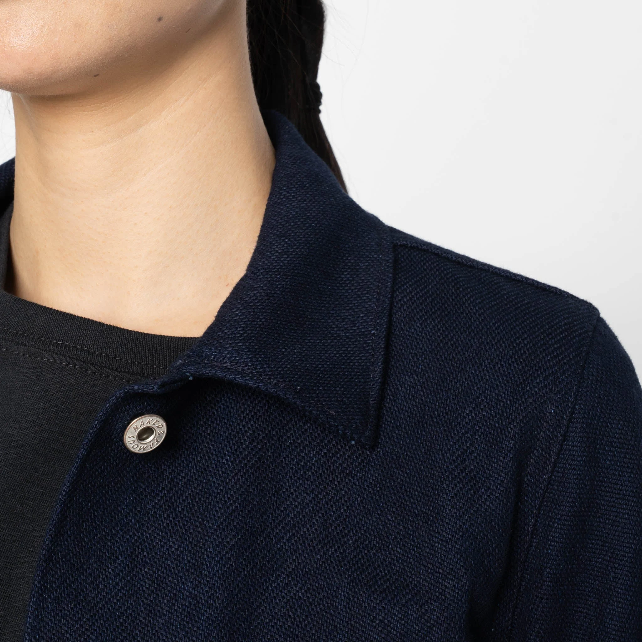 Gracie Jacket - Maekake Dobby - Indigo - Image 5