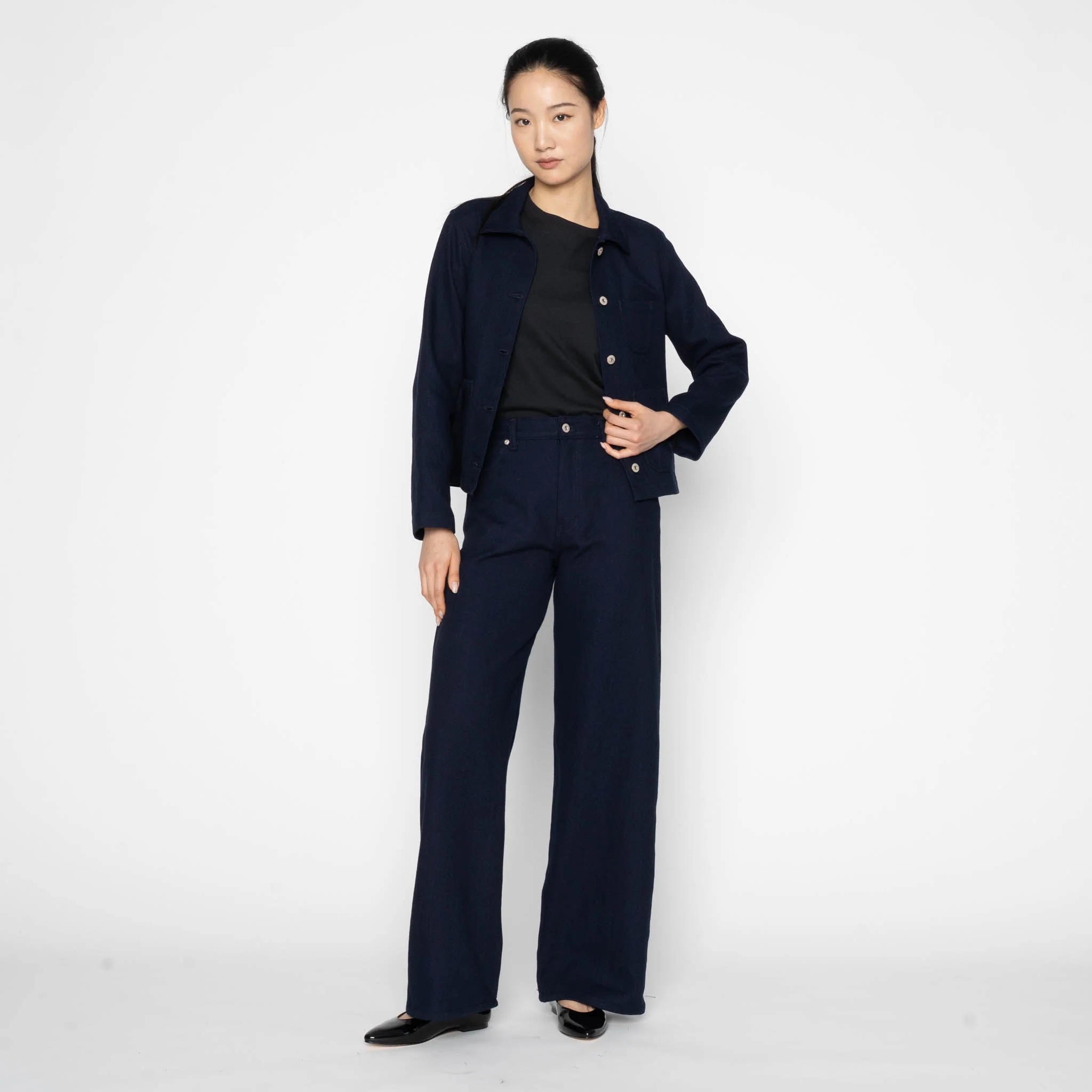 Gracie Jacket - Maekake Dobby - Indigo - Image 6