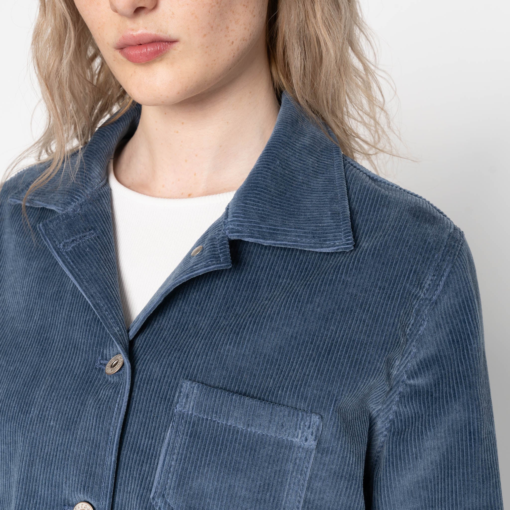 Gracie - Organic Faded Corduroy - Indigo - Image 4