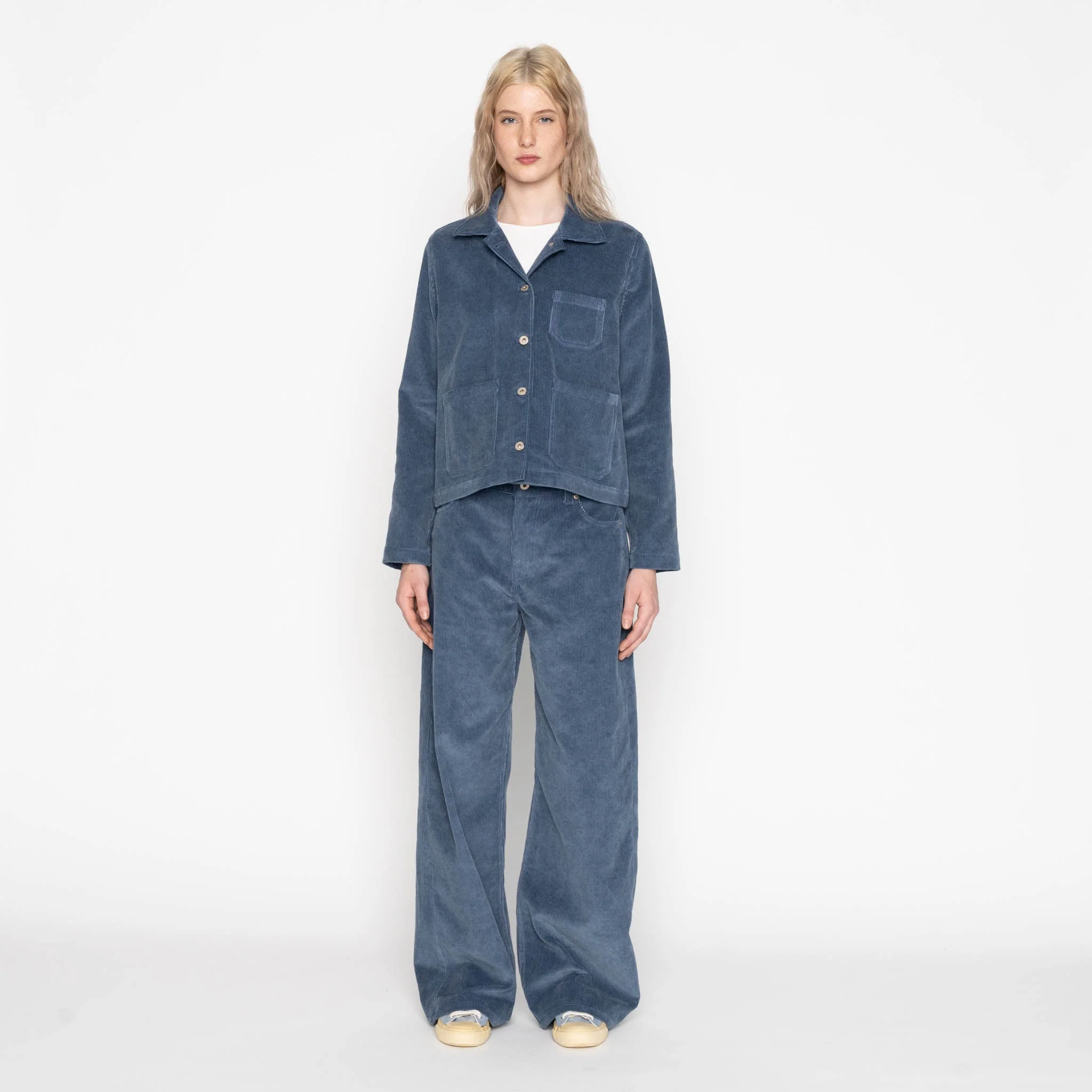 Gracie - Organic Faded Corduroy - Indigo - Image 8
