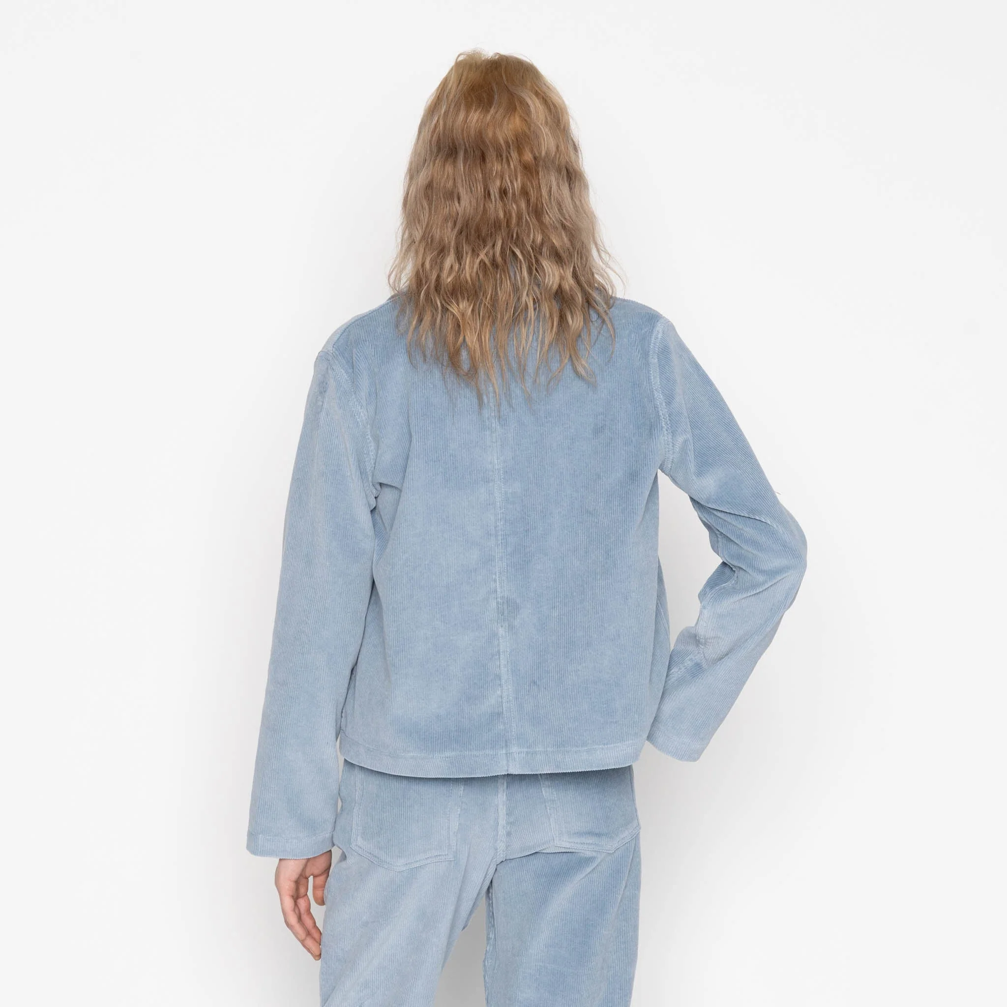Gracie - Organic Faded Corduroy - Pale Indigo - Image 3