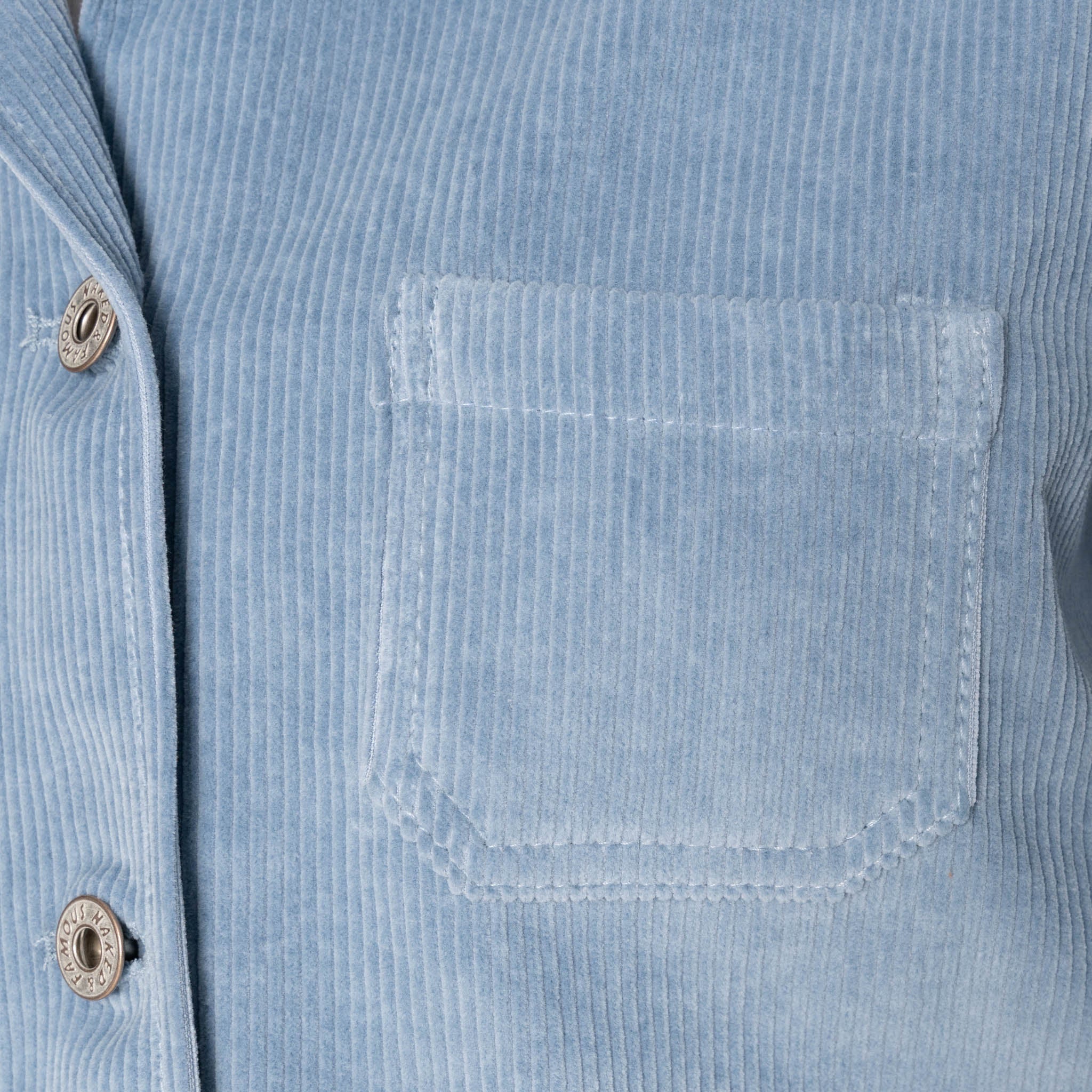 Gracie - Organic Faded Corduroy - Pale Indigo - Image 4