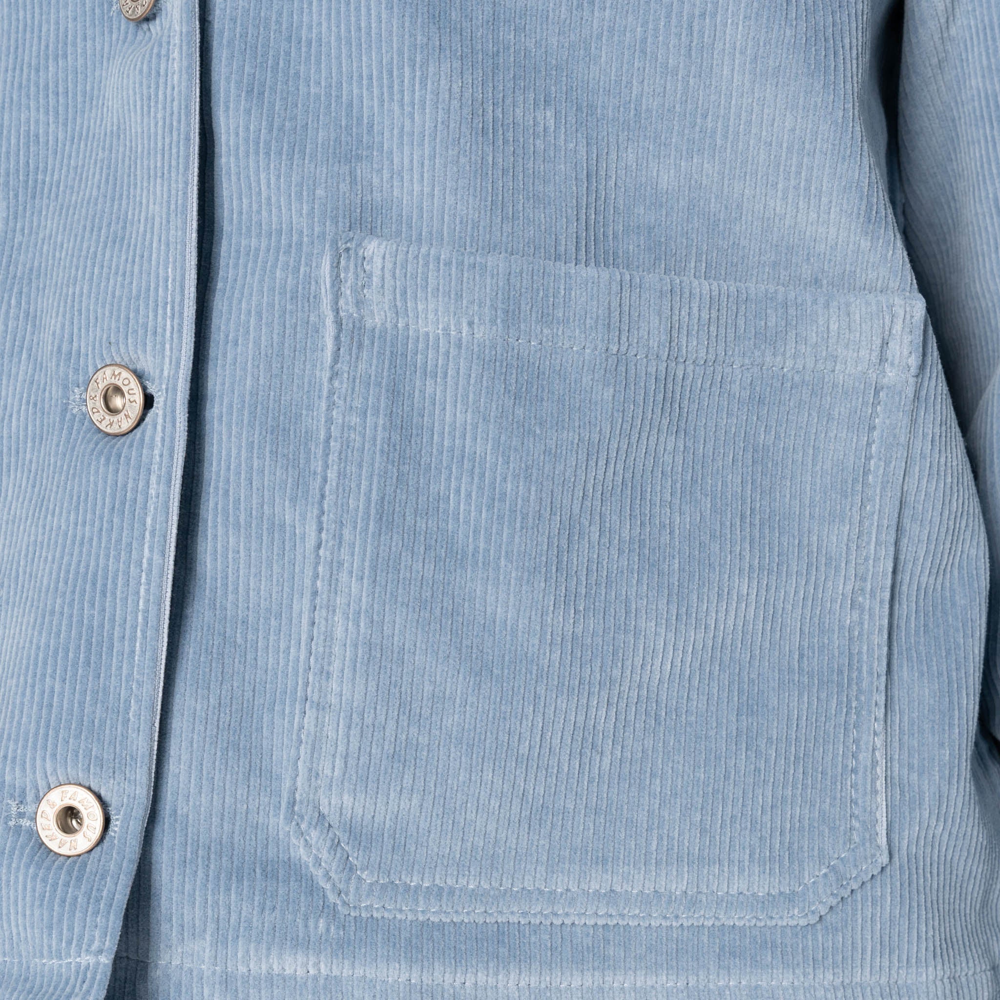 Gracie - Organic Faded Corduroy - Pale Indigo - Image 6