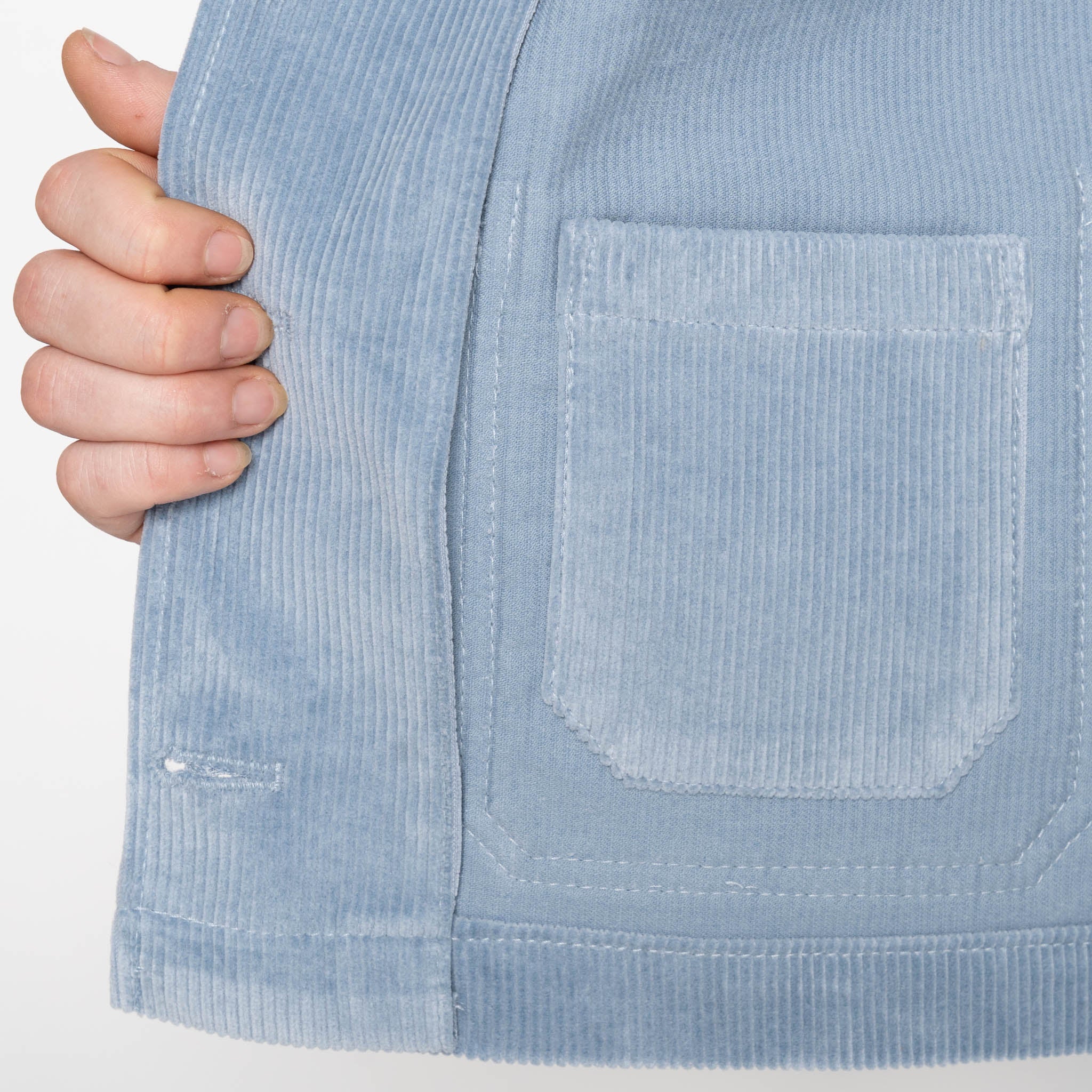 Gracie - Organic Faded Corduroy - Pale Indigo - Image 7