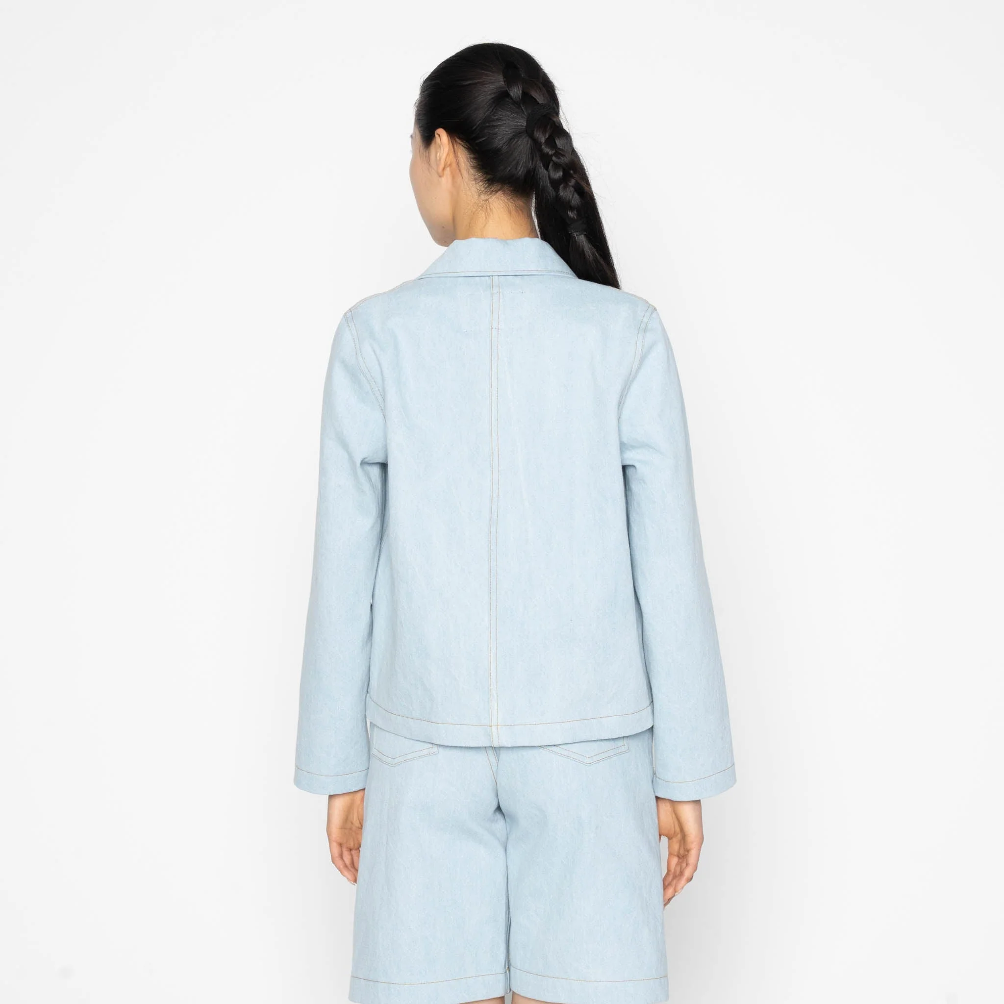 Gracie Jacket - Secret Agent Denim - Bleach Blue - Image 4