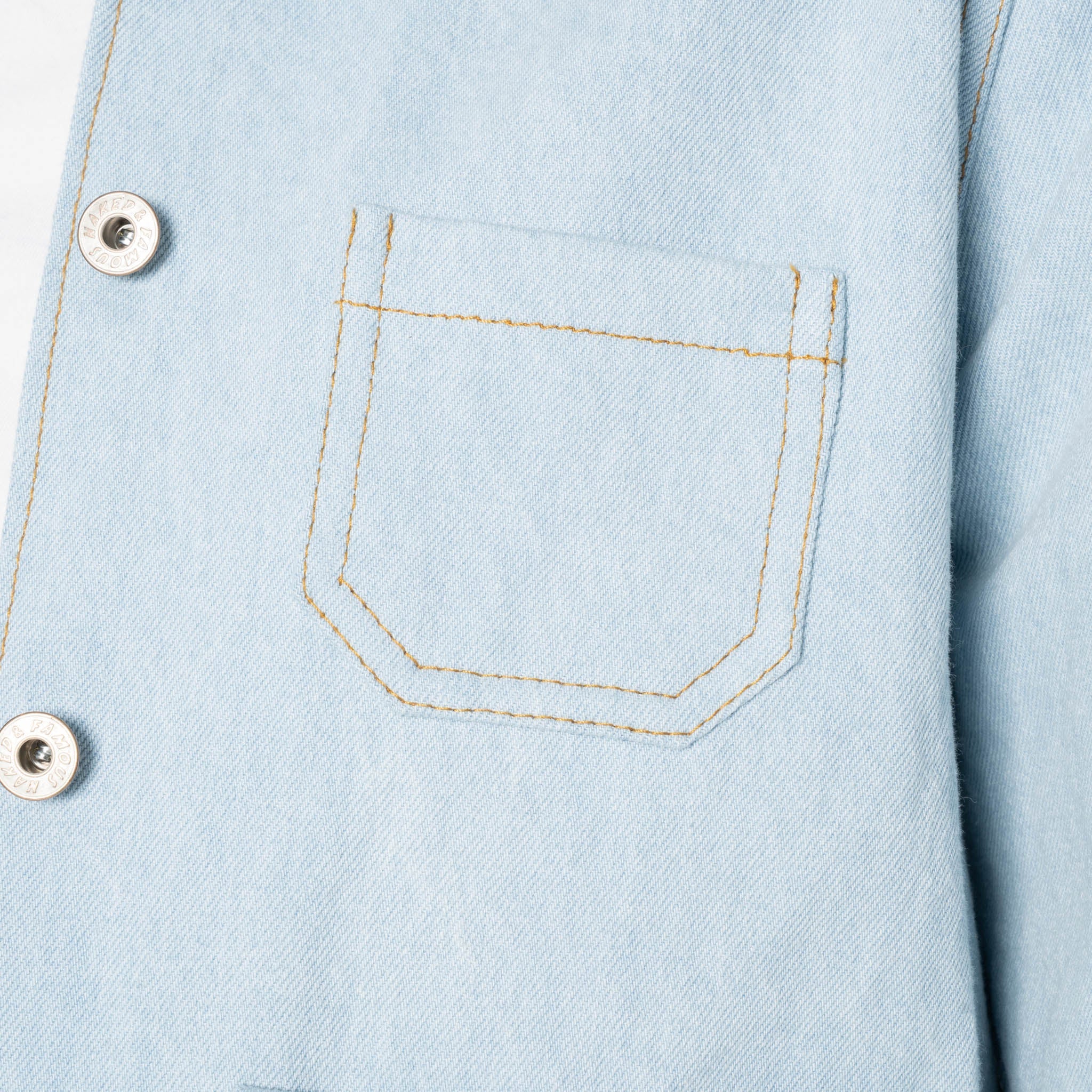 Gracie Jacket - Secret Agent Denim - Bleach Blue - Image 5
