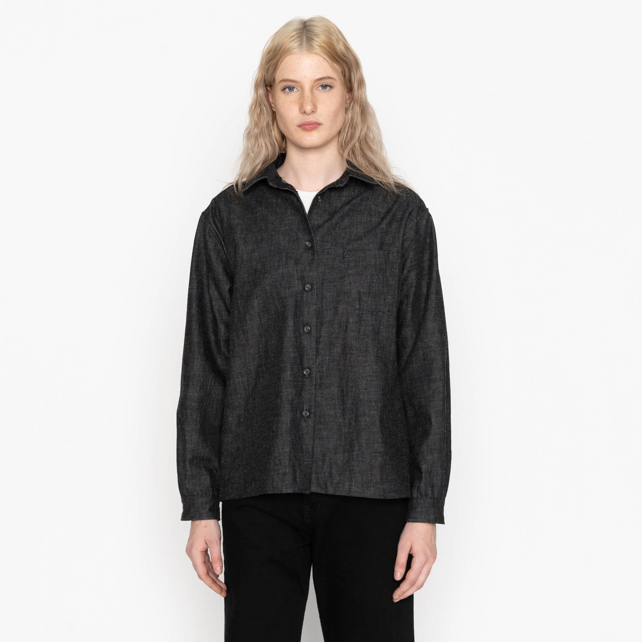 Judy  - Black Lightweight Denim - Black - Image 2