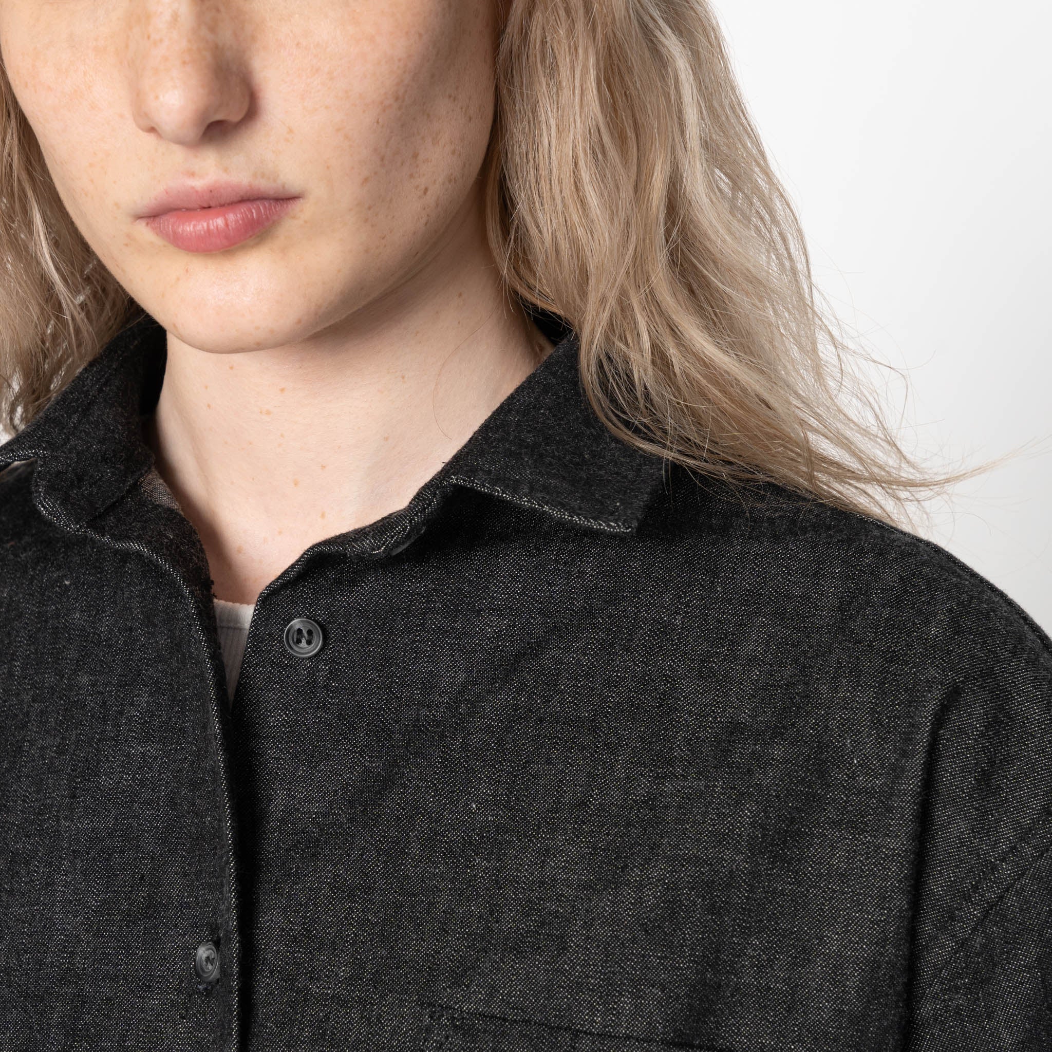 Judy  - Black Lightweight Denim - Black - Image 4