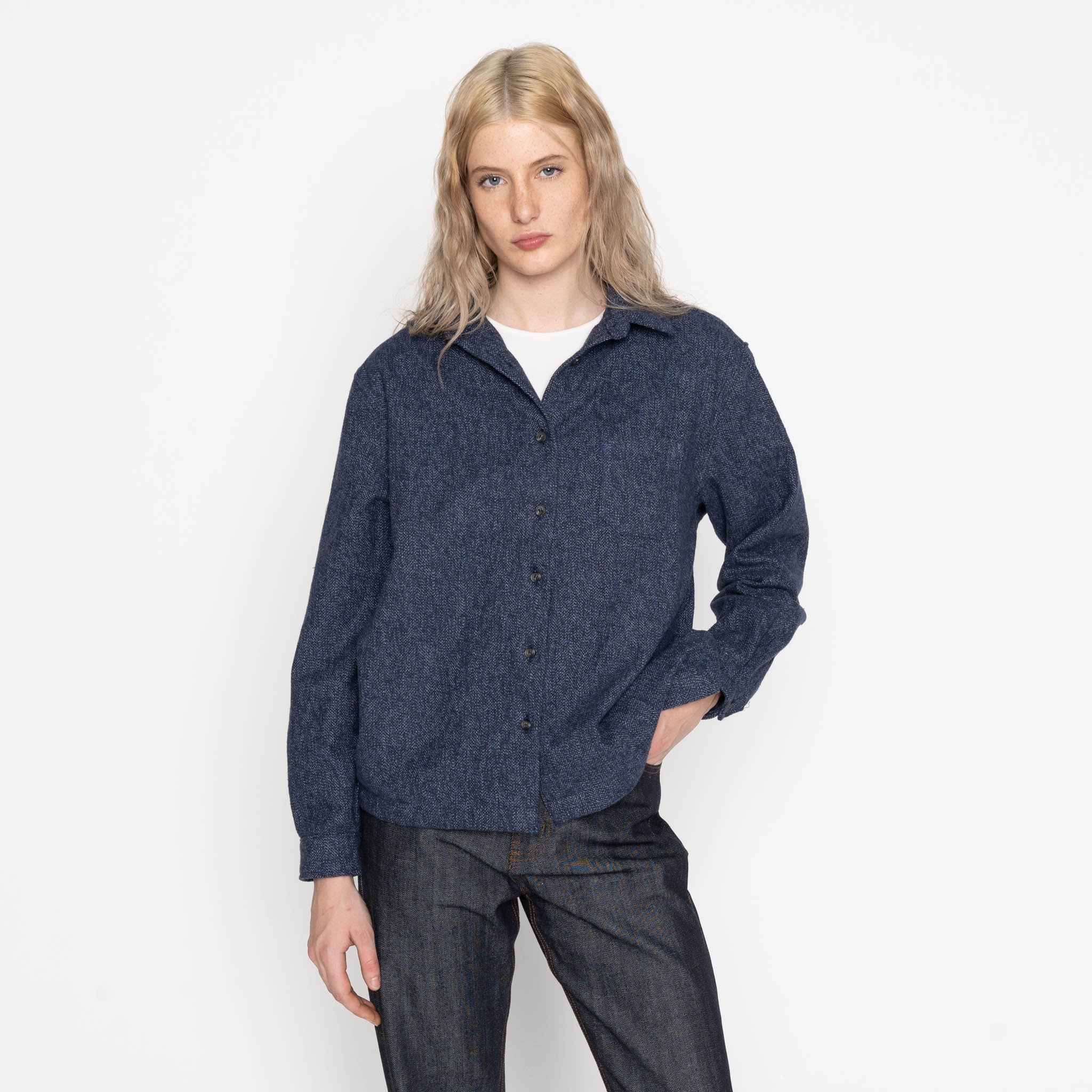 Judy - Herringbone Triple Twist - Indigo - Image 2