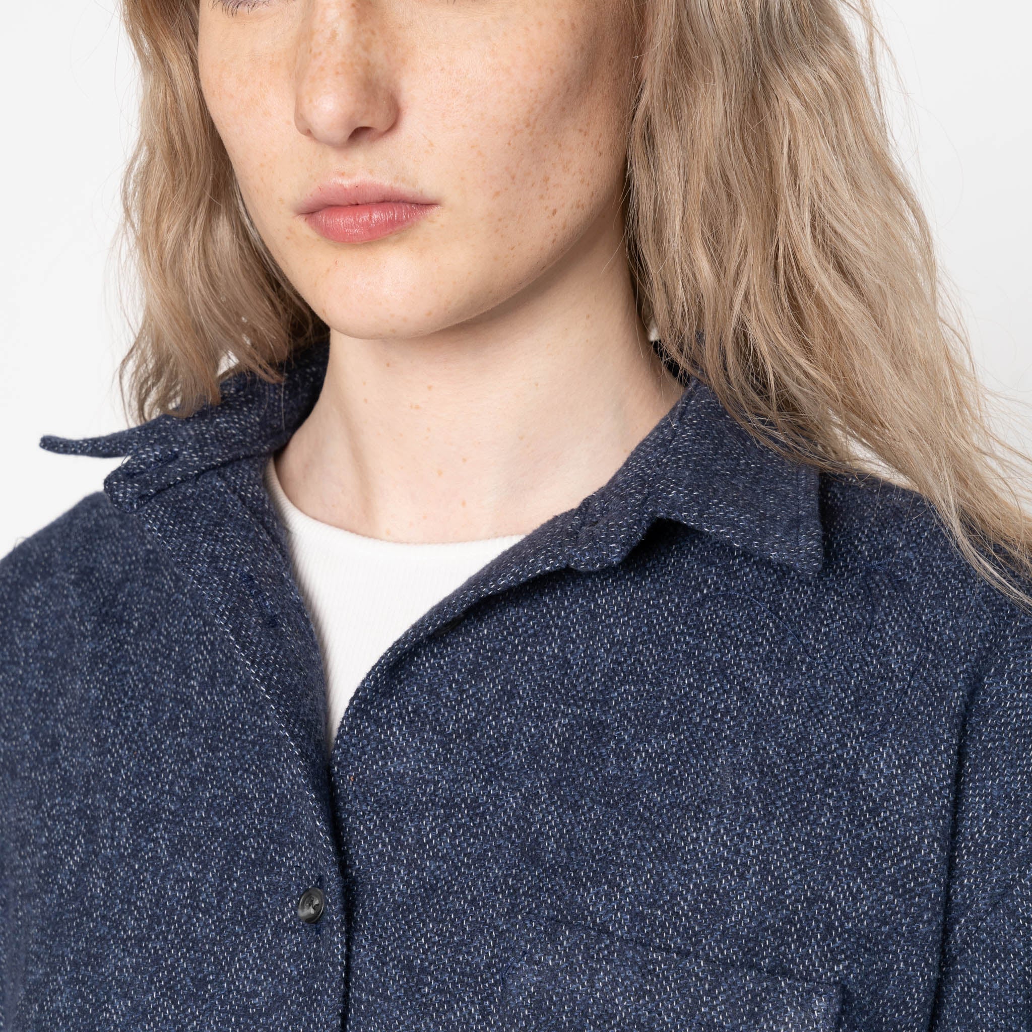 Judy - Herringbone Triple Twist - Indigo - Image 4