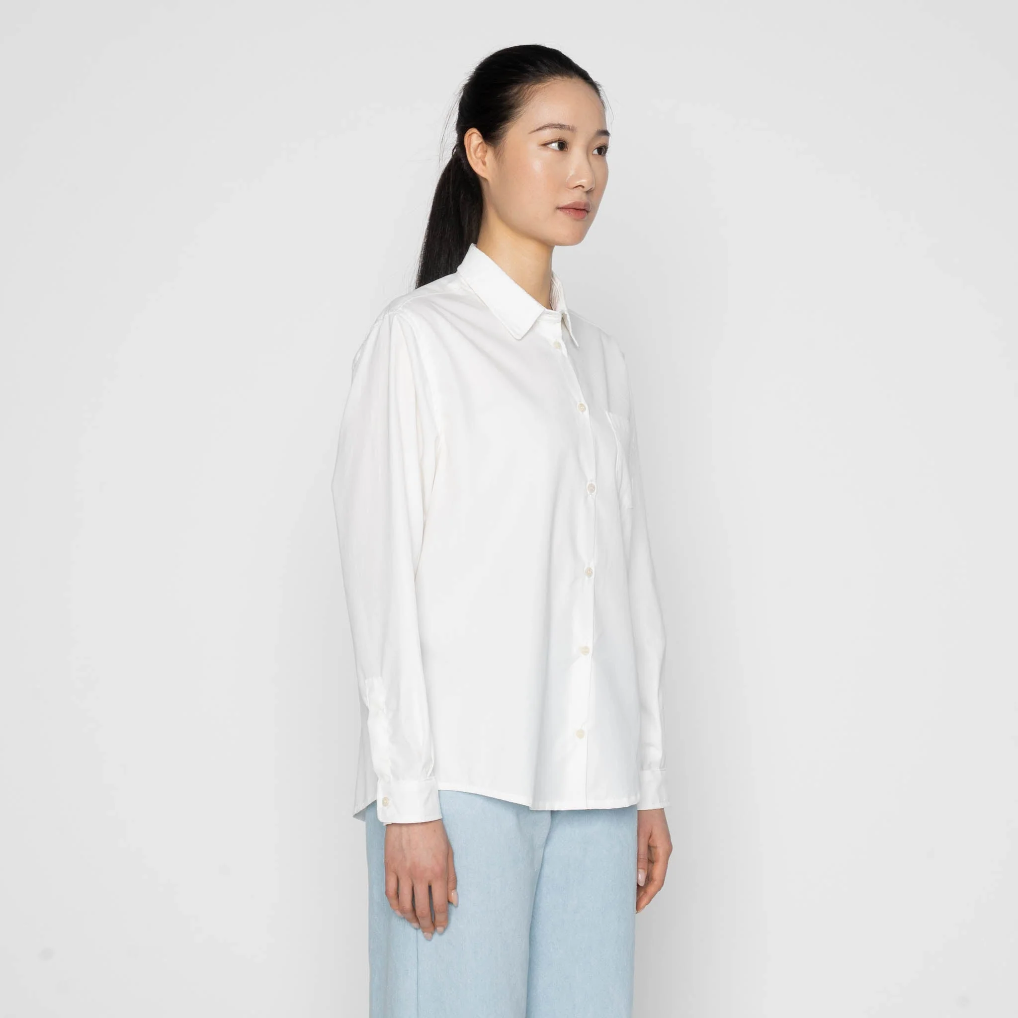 Judy Shirt - Pima Pique - White - Image 3
