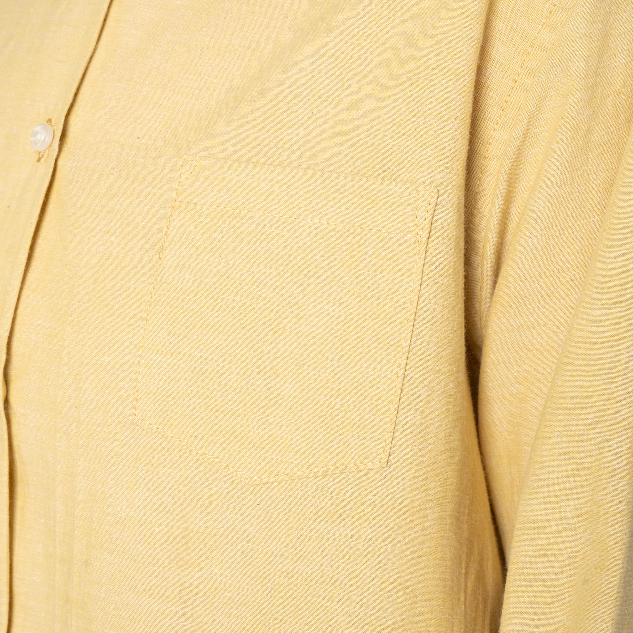 Judy Shirt- Selvedge Chambray - Yellow - Image 5