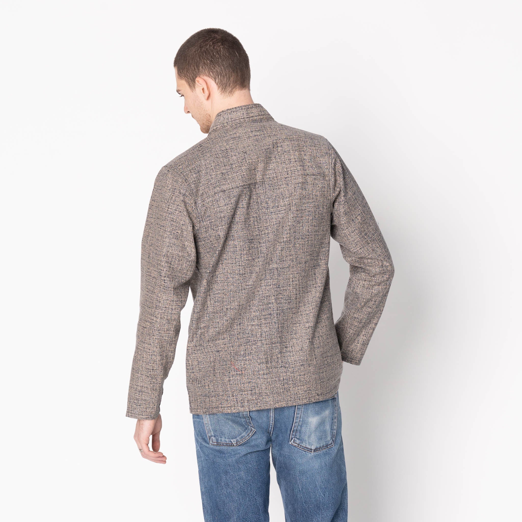 Kimono Shirt - Kimono Scramble - Indigo - Image 3
