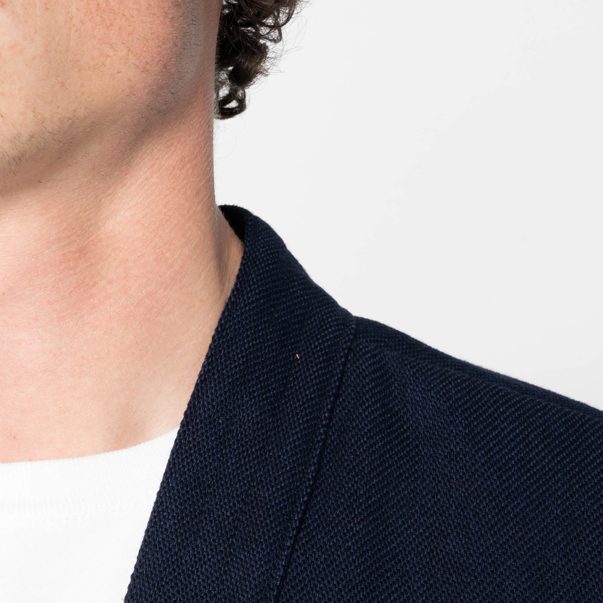 Kimono Shirt - Maekake Dobby - Indigo - Image 6