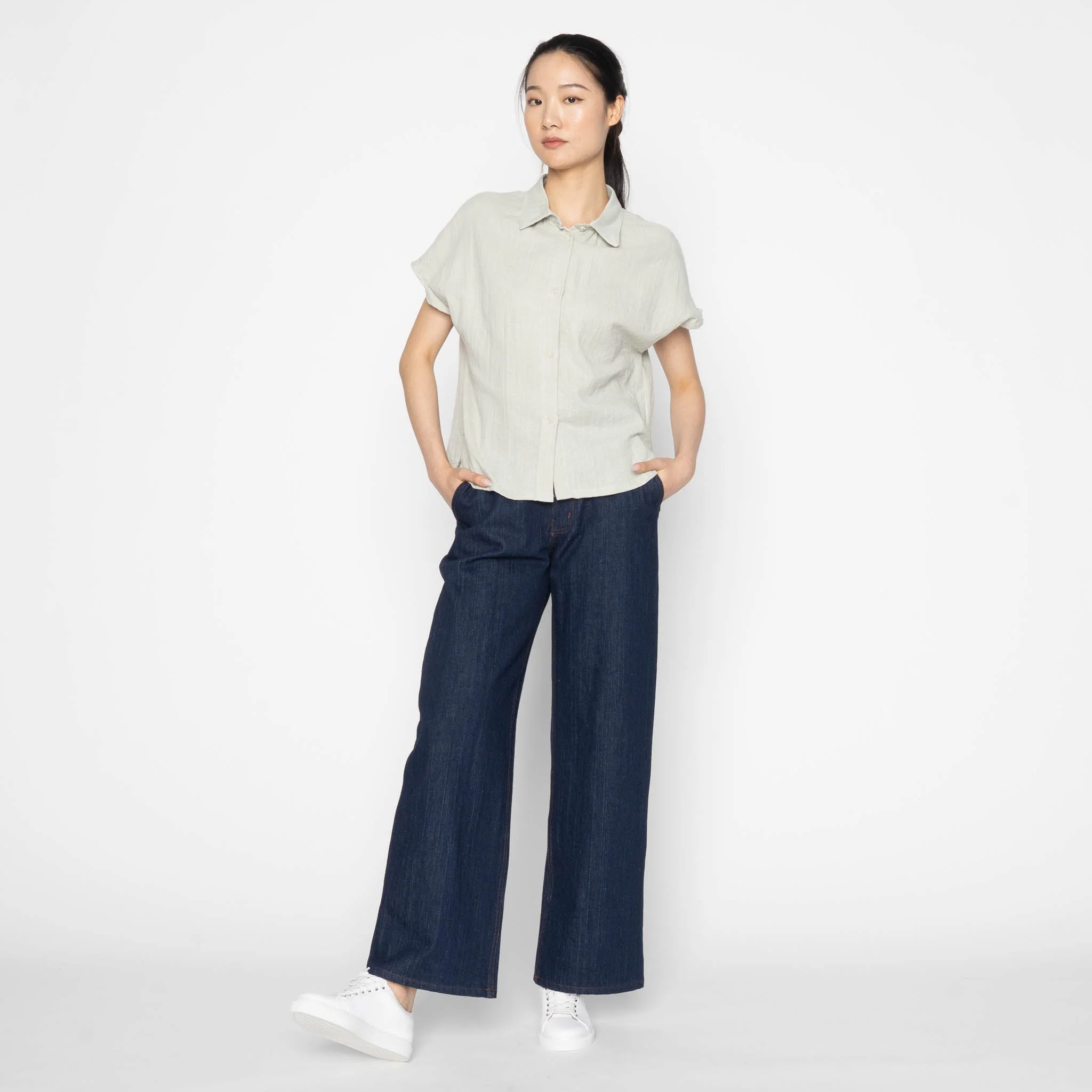 Maudie   -   Vertical Slub Denim - Image 8