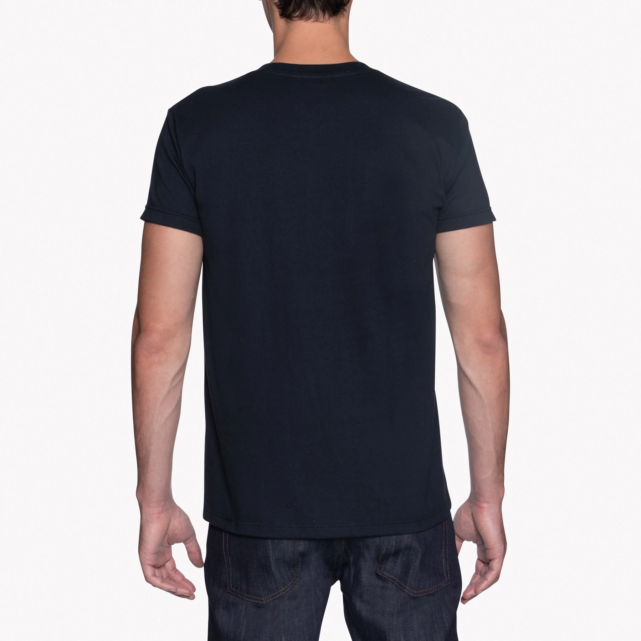 Circular Knit T-Shirt - Black - Image 4