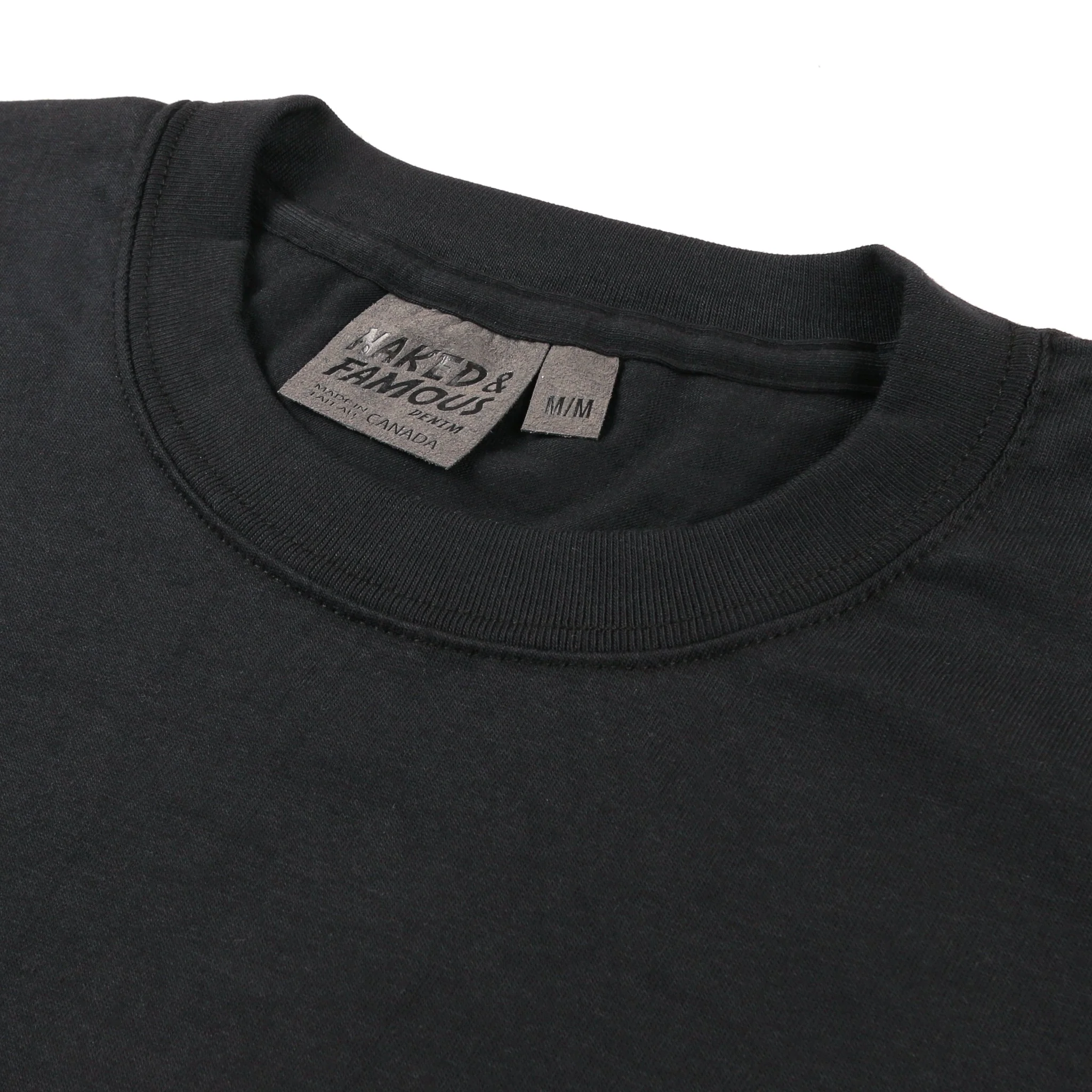 Circular Knit T-Shirt - Black - Image 6
