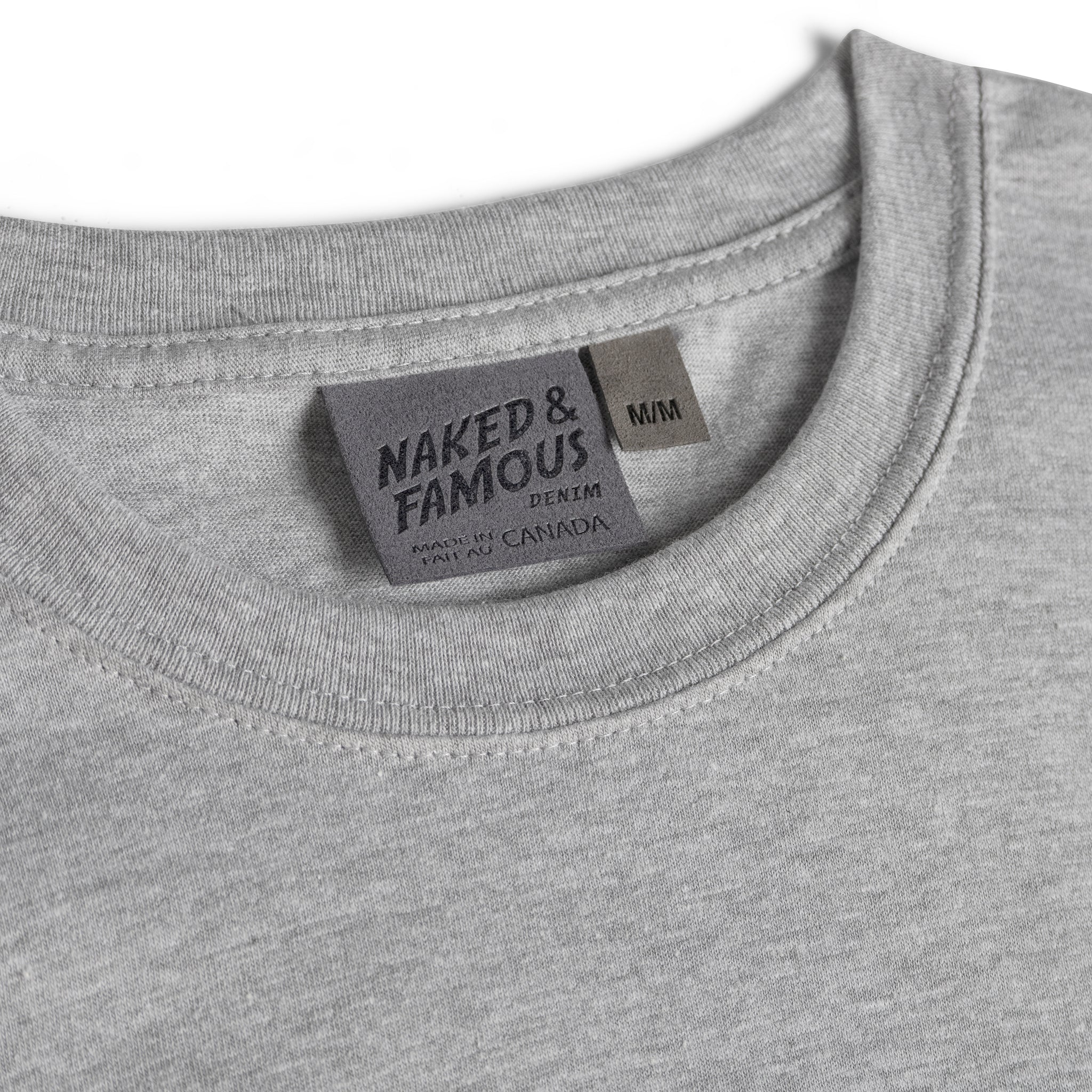 Circular Knit T-Shirt - Heather Grey - Image 5
