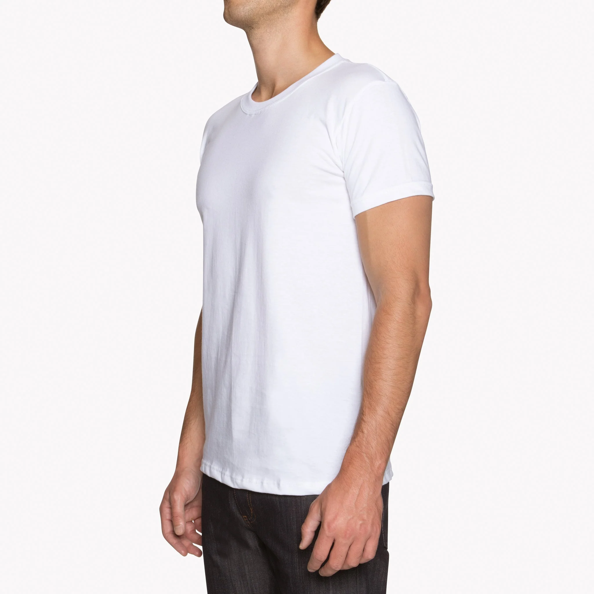 Circular Knit T-Shirt - White - Image 3