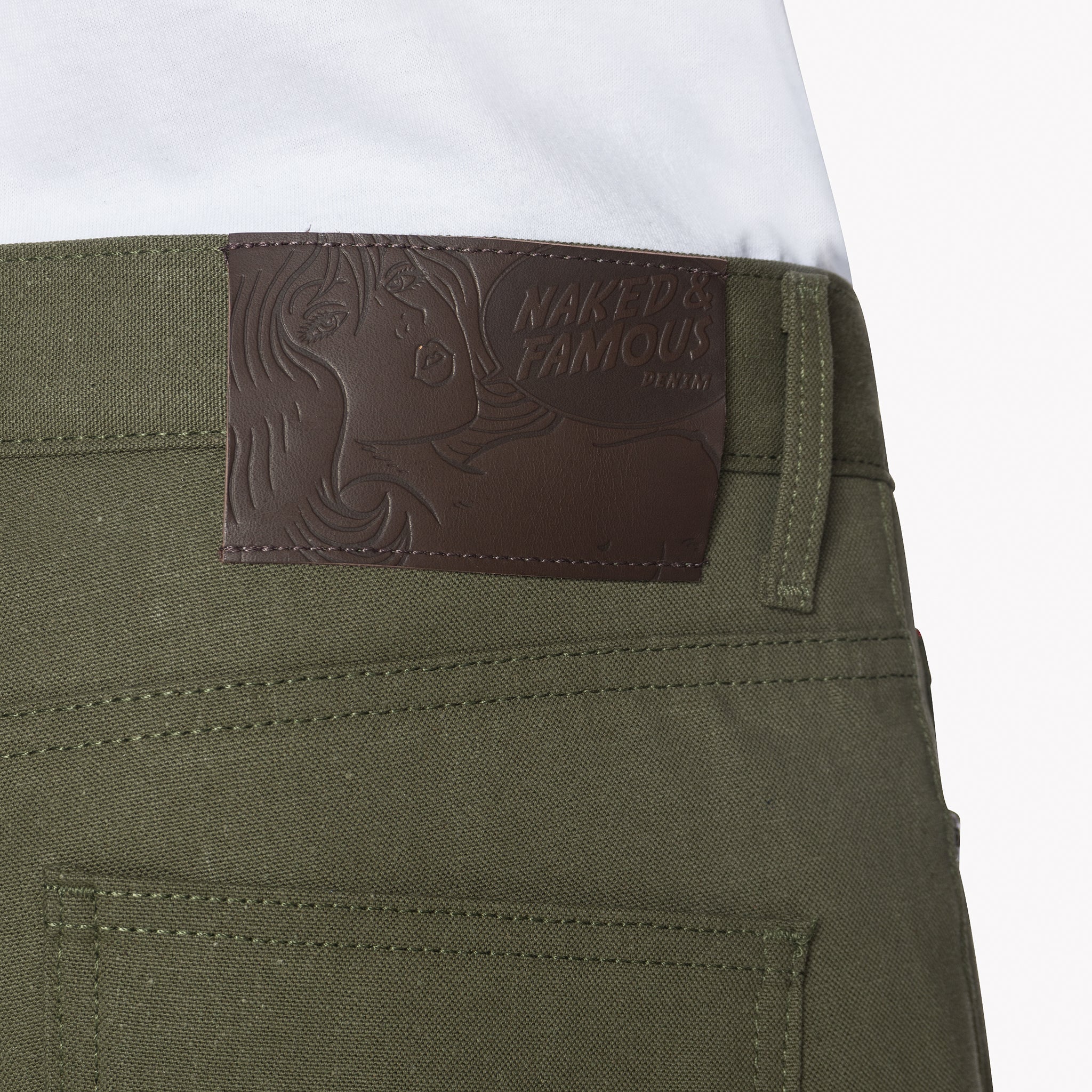 Super Guy - Army Green Duck Selvedge - Image 5