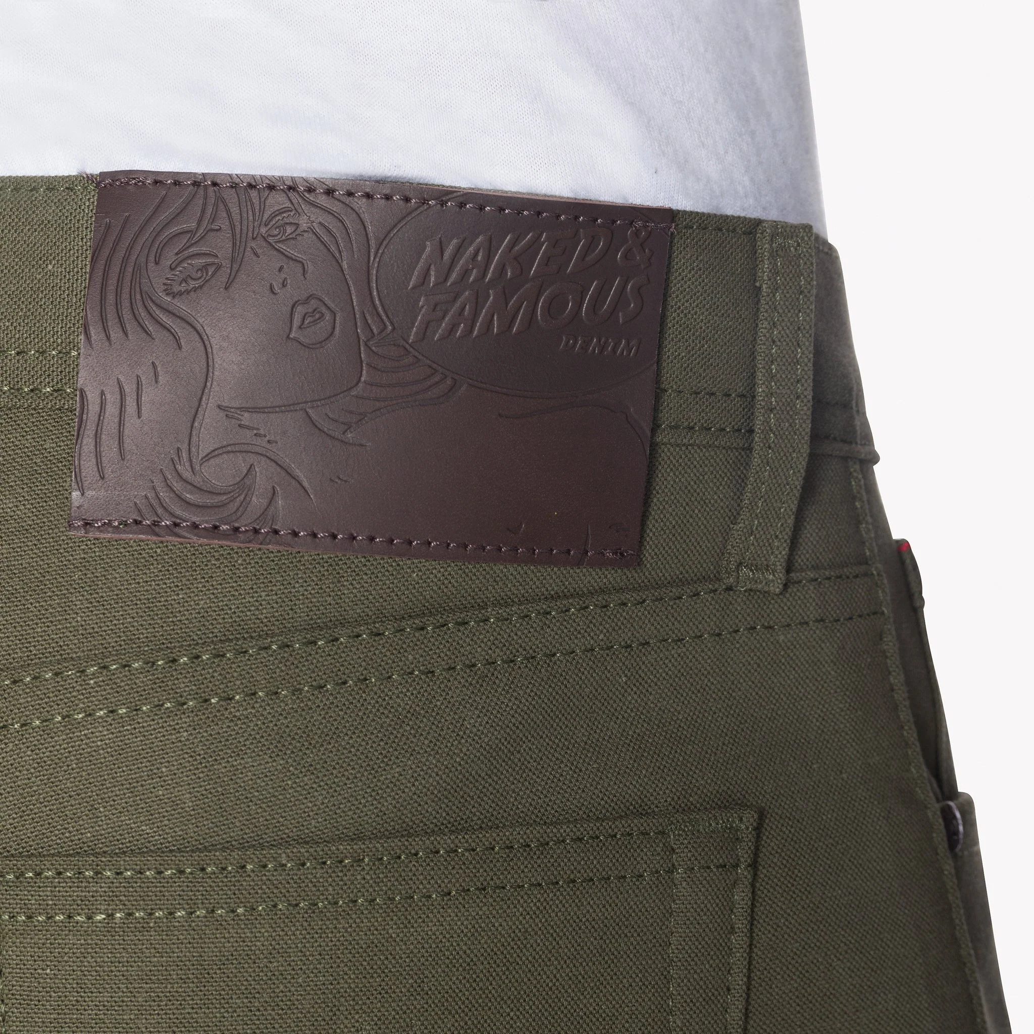 Weird Guy - Army Green Duck Selvedge - Image 5