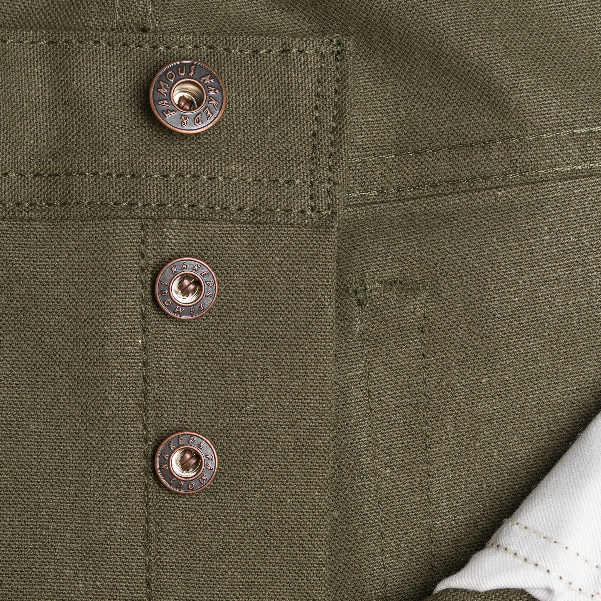 Weird Guy - Army Green Duck Selvedge - Image 7