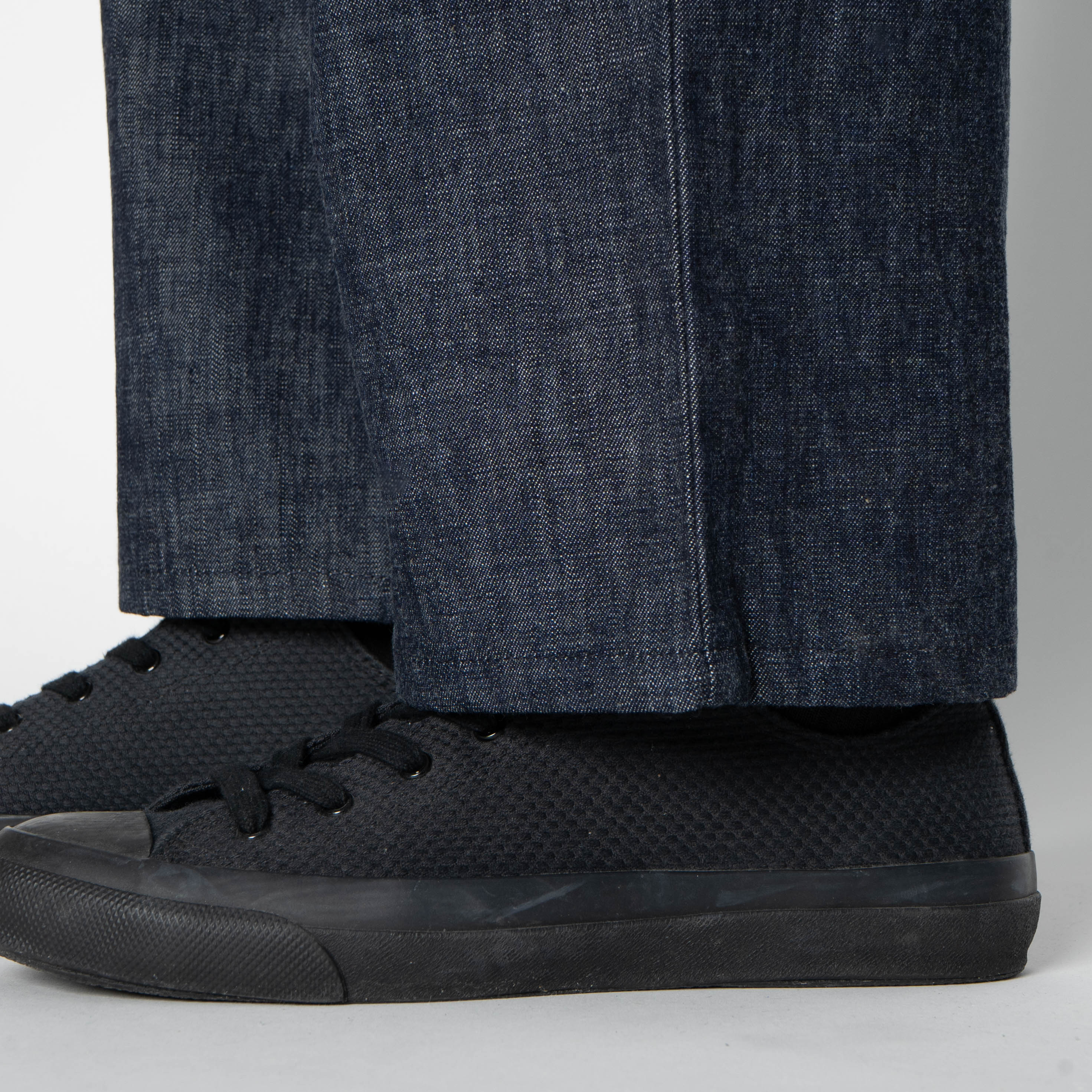 Pleated Trouser - 10oz Rinsed Denim - Indigo - Image 7