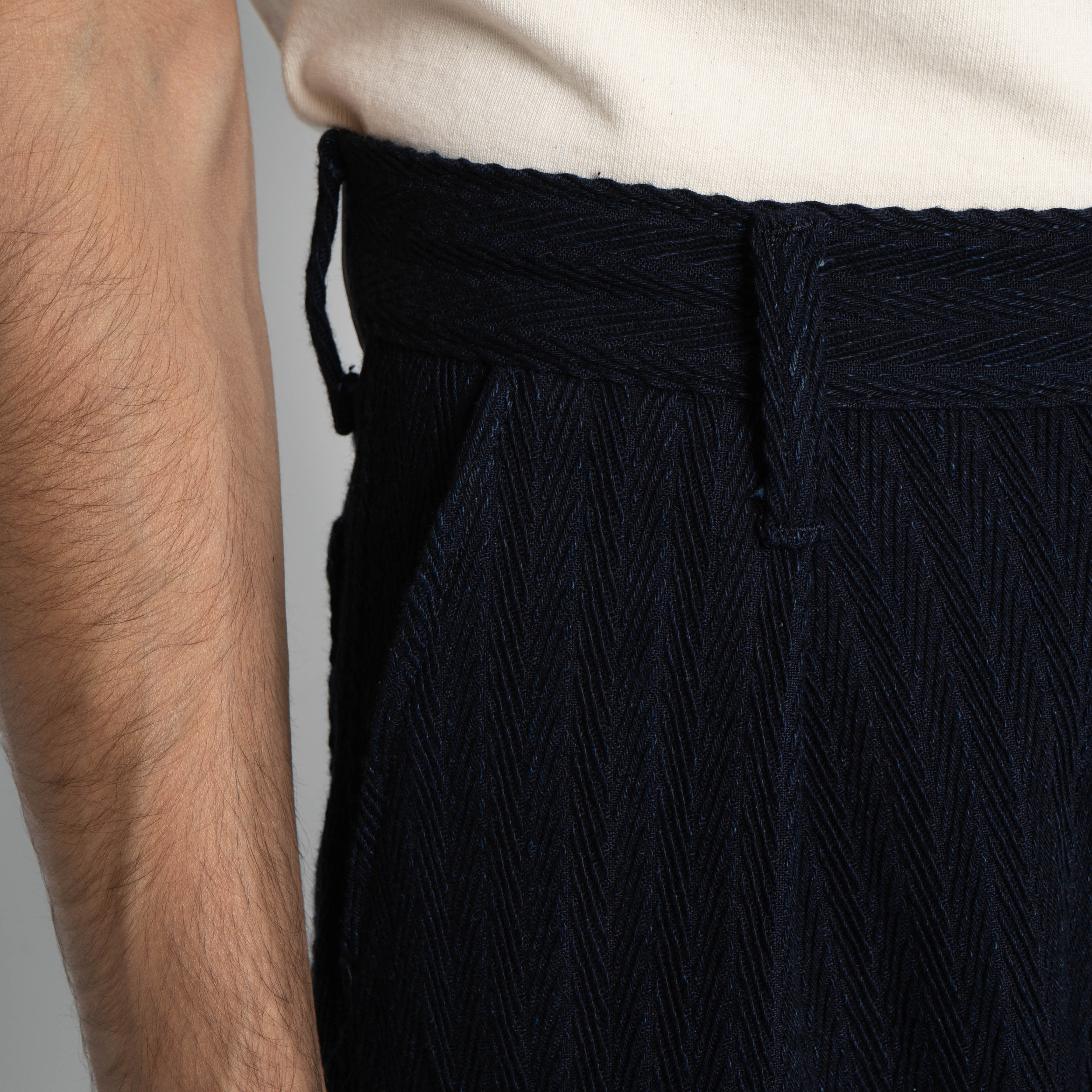 Pleated Trouser - Indigo Sugiaya - Indigo - Image 5