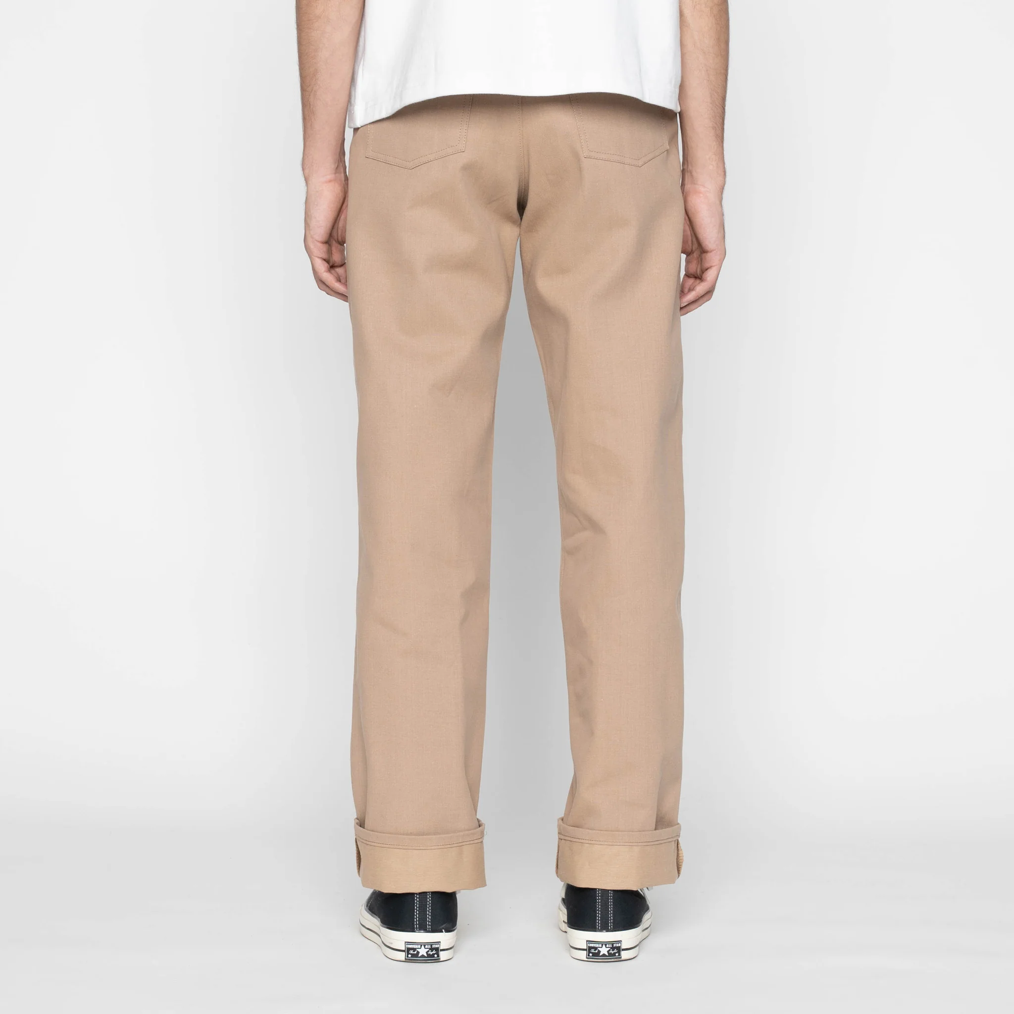 Pleated Trouser - Selvedge Slacks Beige - Image 4